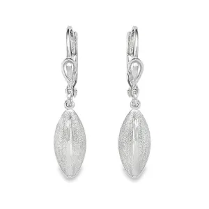 10K White Gold Fancy Drop Earrings