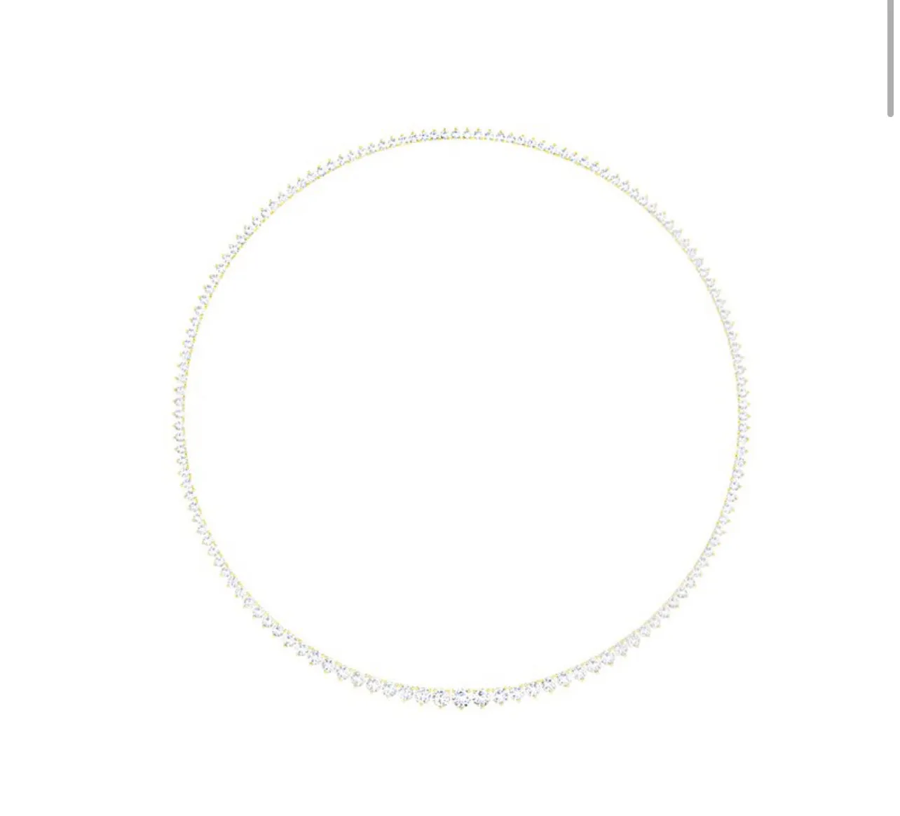 16 Inch Floating Diamond Tennis Necklace