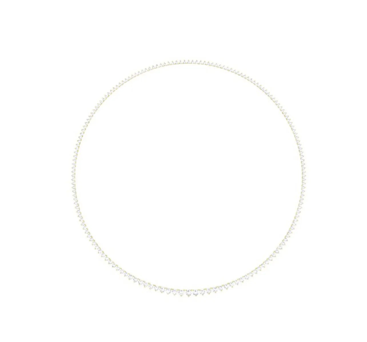 16 Inch Floating Diamond Tennis Necklace