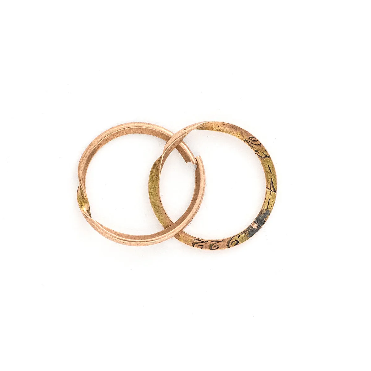 1922 9K Gold Antique Split Ring