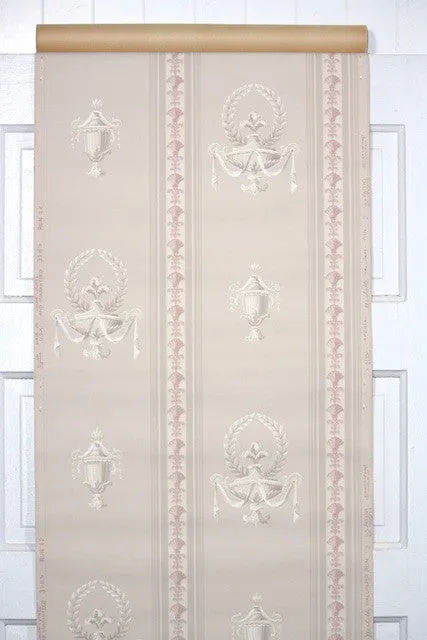 1940s Stripe Vintage Wallpaper