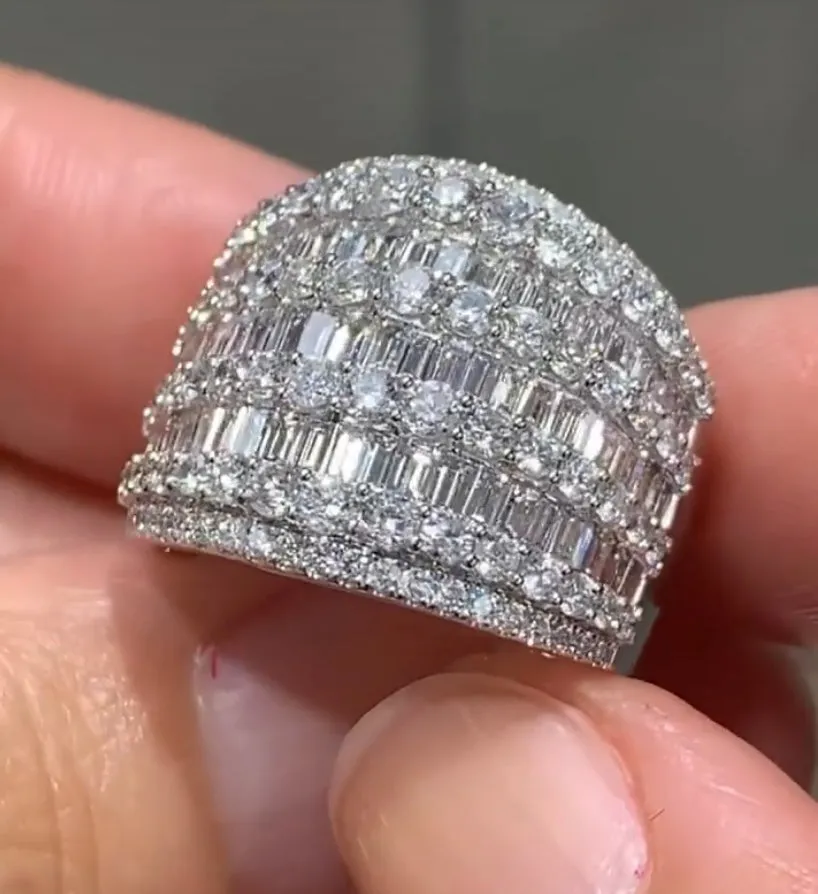 2.85ct t.w. Round And Baguette Diamond Fashion Ring