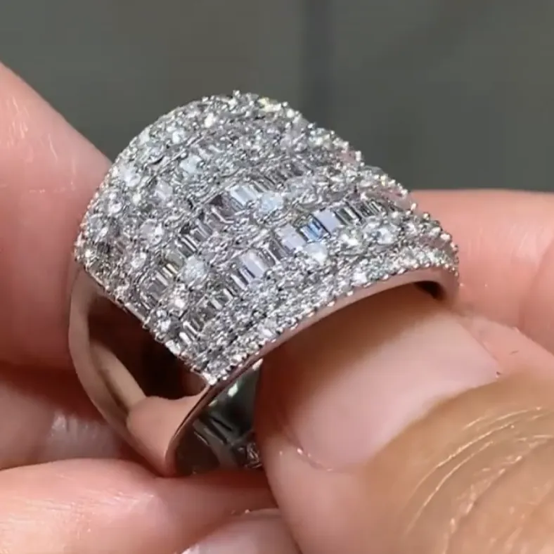 2.85ct t.w. Round And Baguette Diamond Fashion Ring