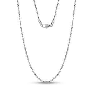 2mm Thin Round Box Link Chain
