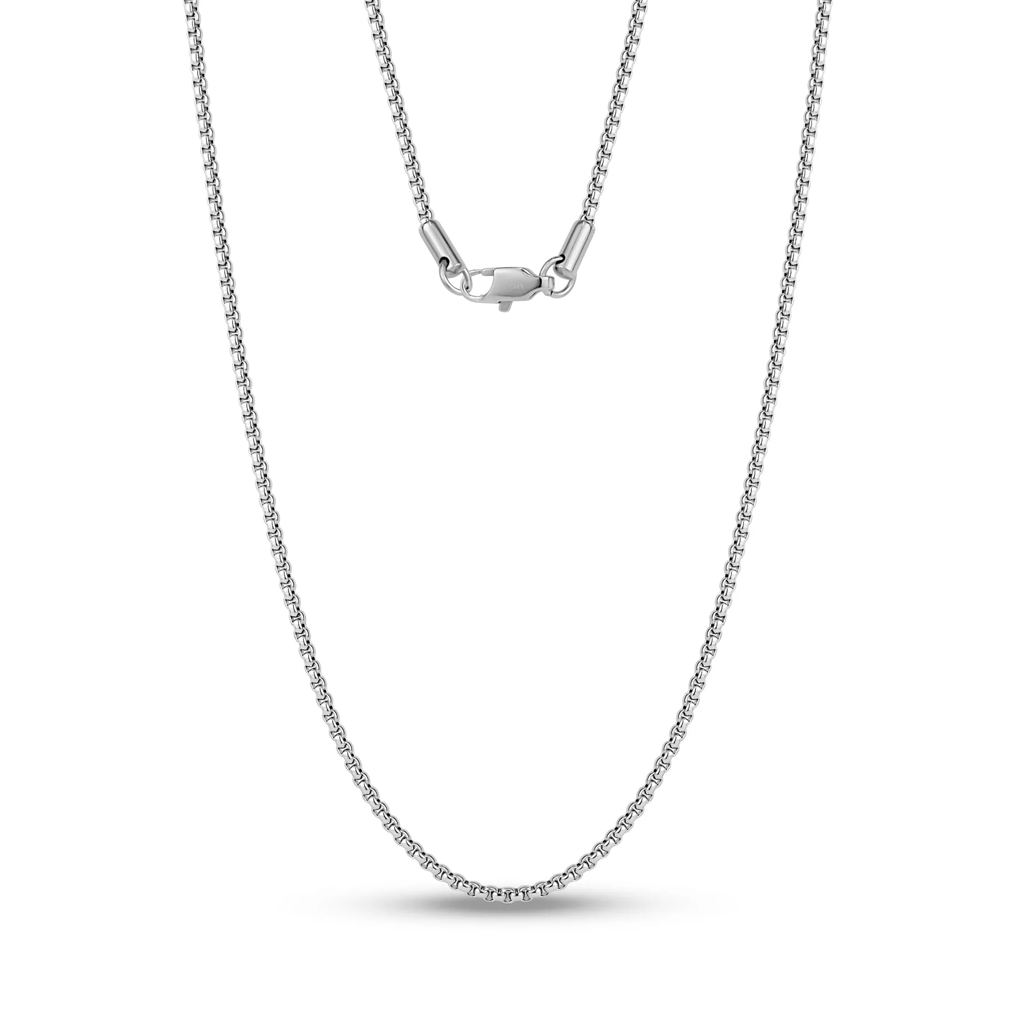 2mm Thin Round Box Link Chain
