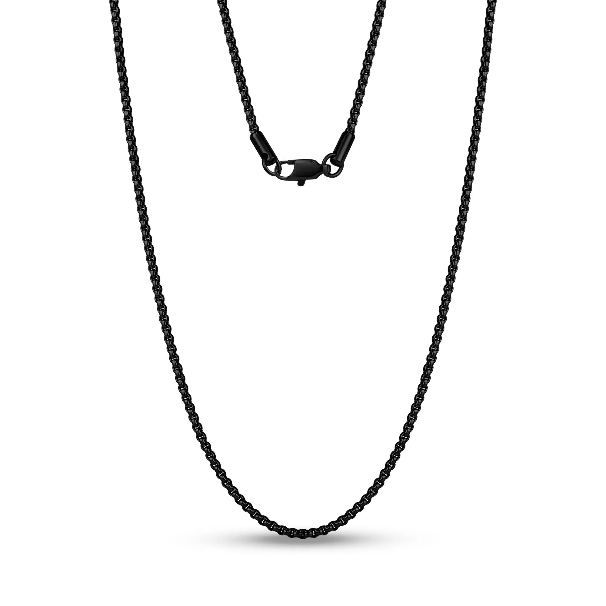 2mm Thin Round Box Link Chain