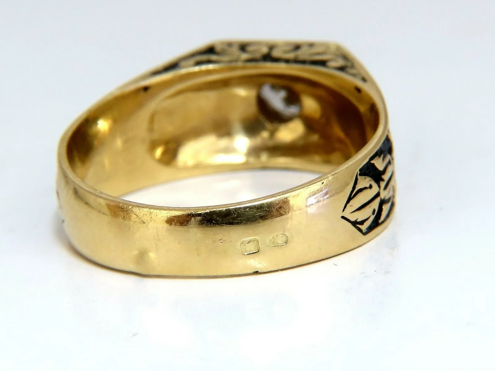 .40ct Vintage Victorian Natural Diamond Ring 18 Karat Raised Crest