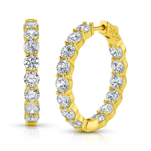 5MM CZ HOOPS, 35MM GOLD BR