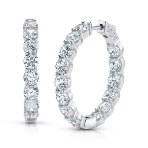 5MM CZ HOOPS, 35MM SILVER BR