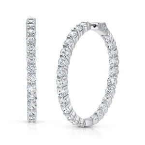 5MM CZ HOOPS, 45MM SILVER BR