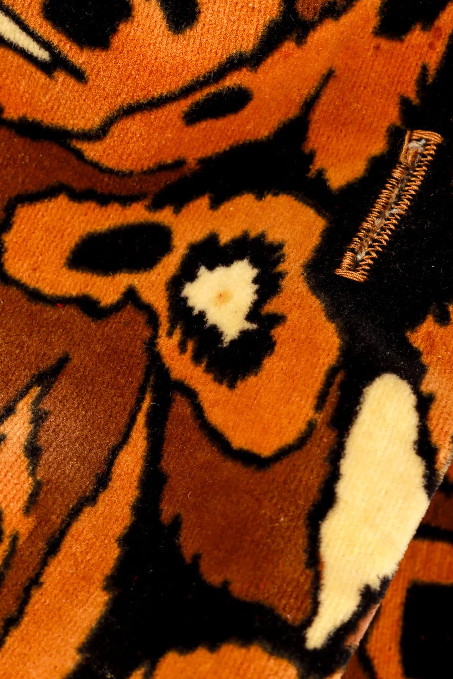 Abstract Leopard Velvet Jacket and Pant Set