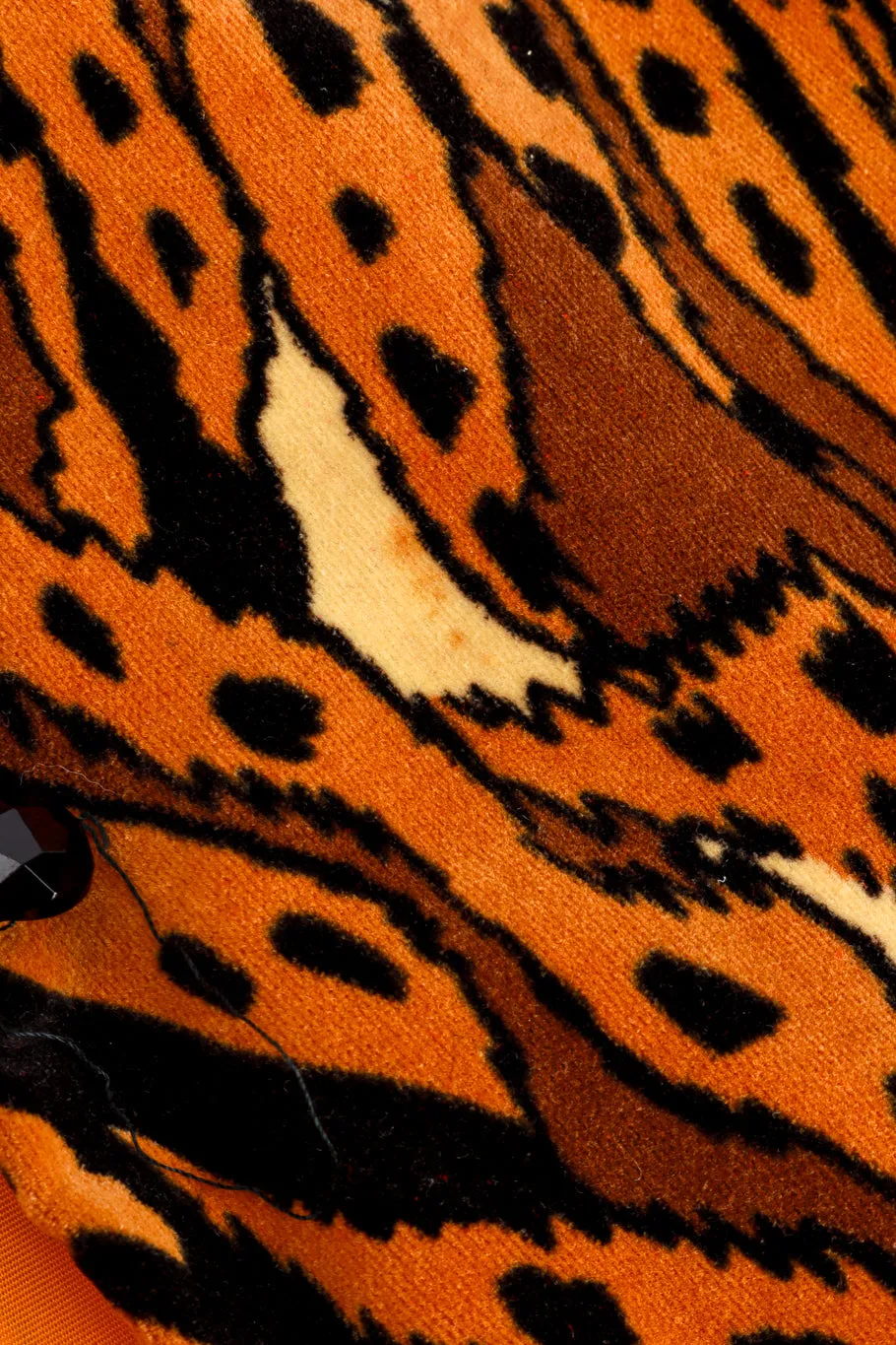 Abstract Leopard Velvet Jacket and Pant Set