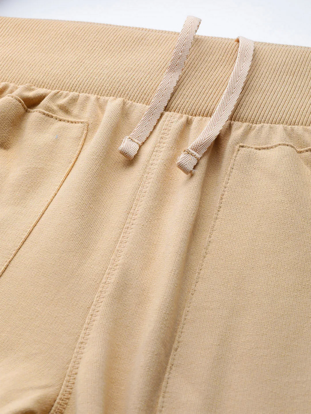 Alcis Women Beige Straight Fit Solid Outdoor Joggers