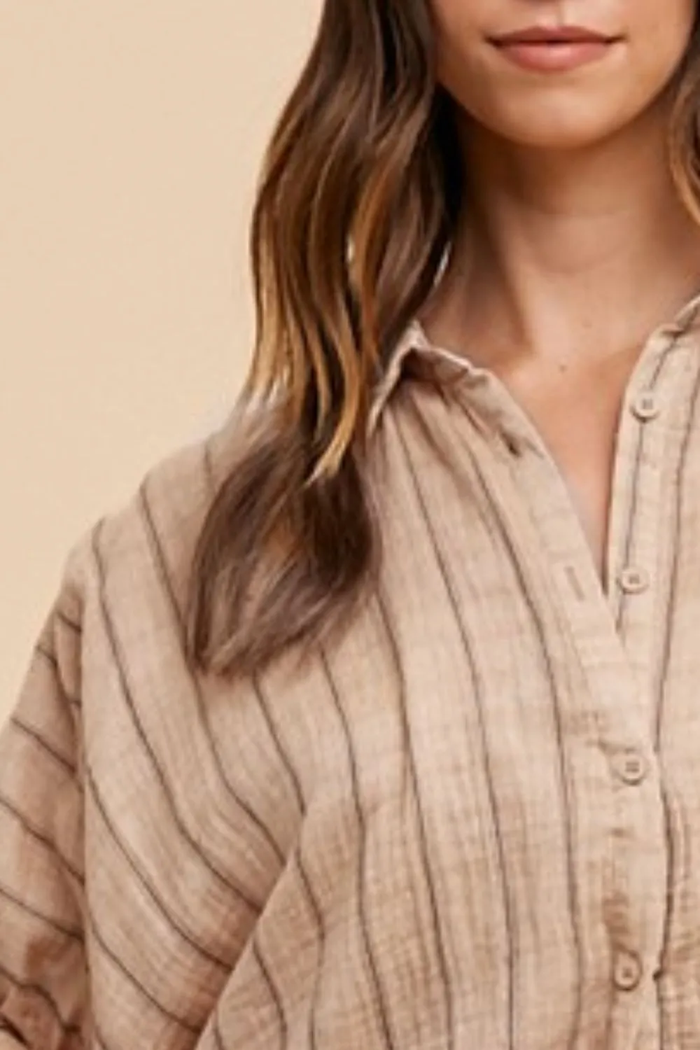 Annie Button Up Half Sleeve Shirt