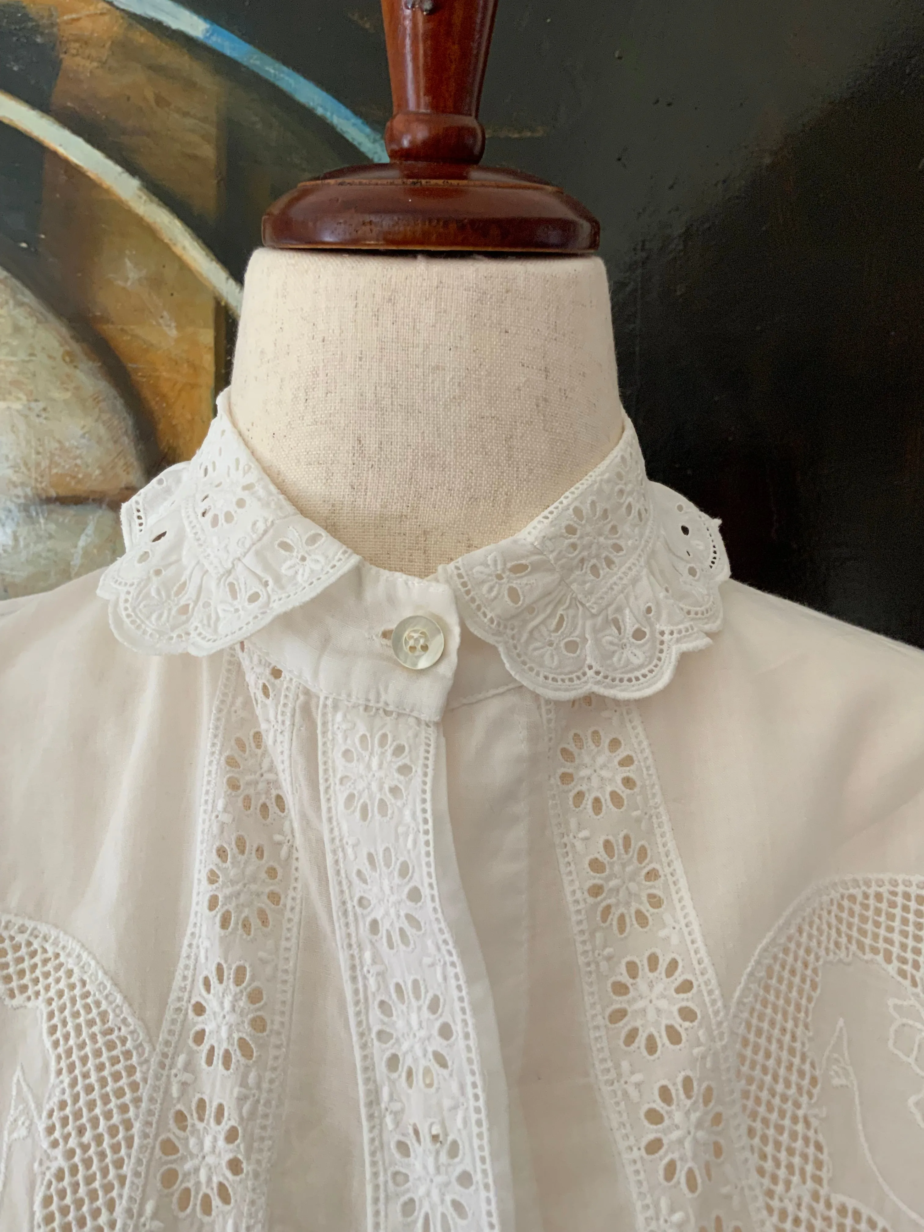 Antique Cotton Blouse - 1900 - ED12
