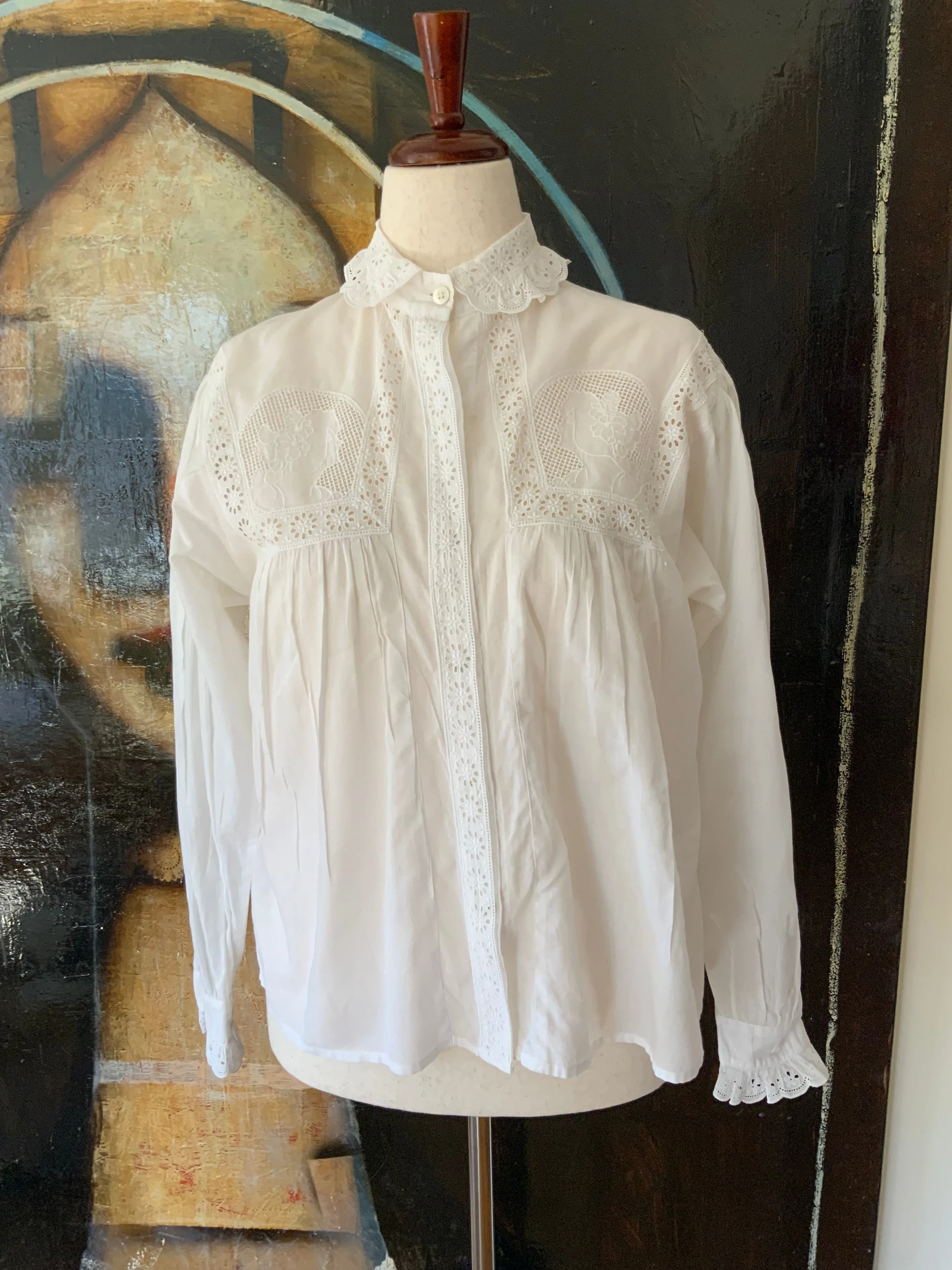 Antique Cotton Blouse - 1900 - ED12