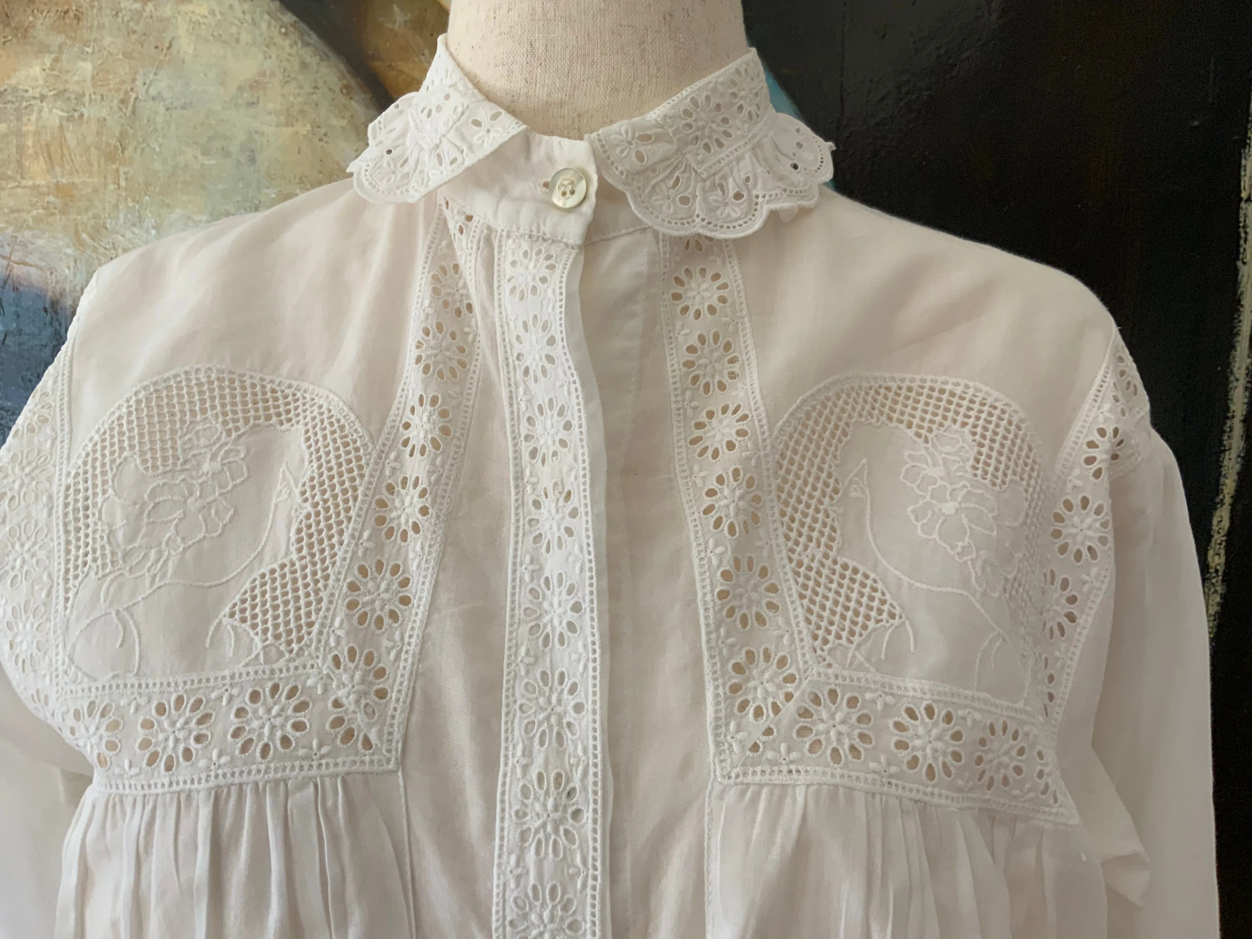 Antique Cotton Blouse - 1900 - ED12