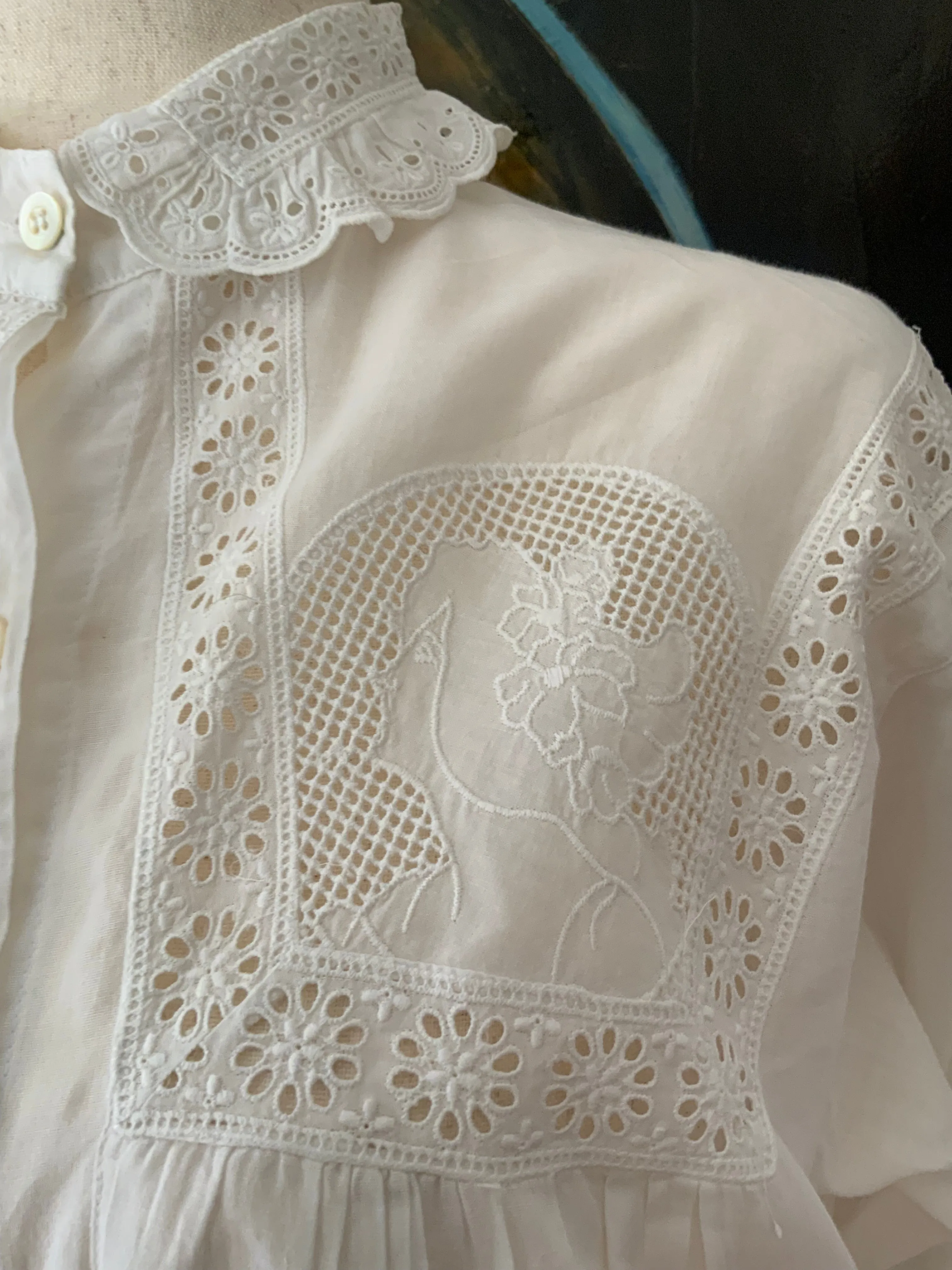Antique Cotton Blouse - 1900 - ED12