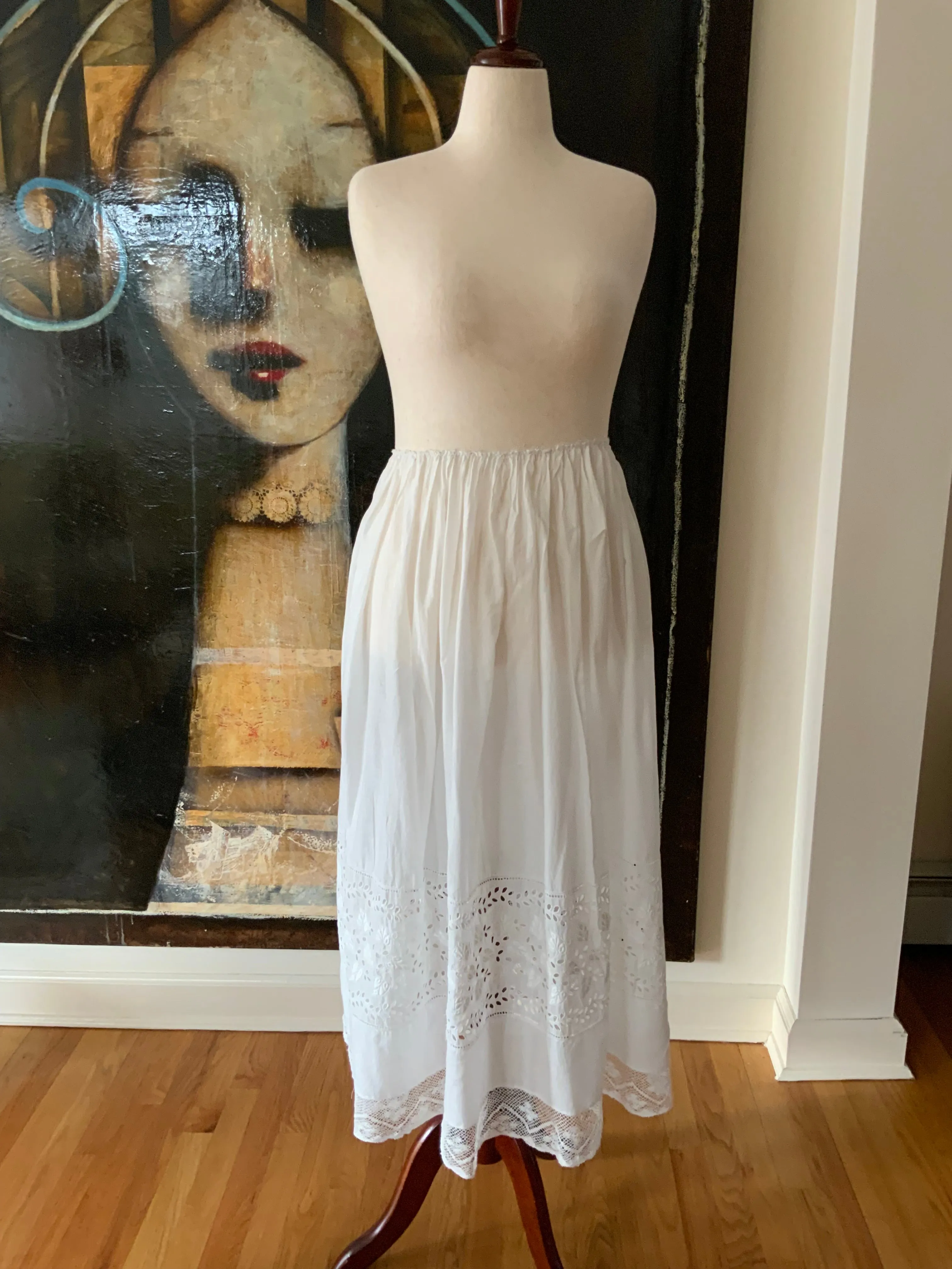 Antique Cotton Petticoat - 1900s - ED13