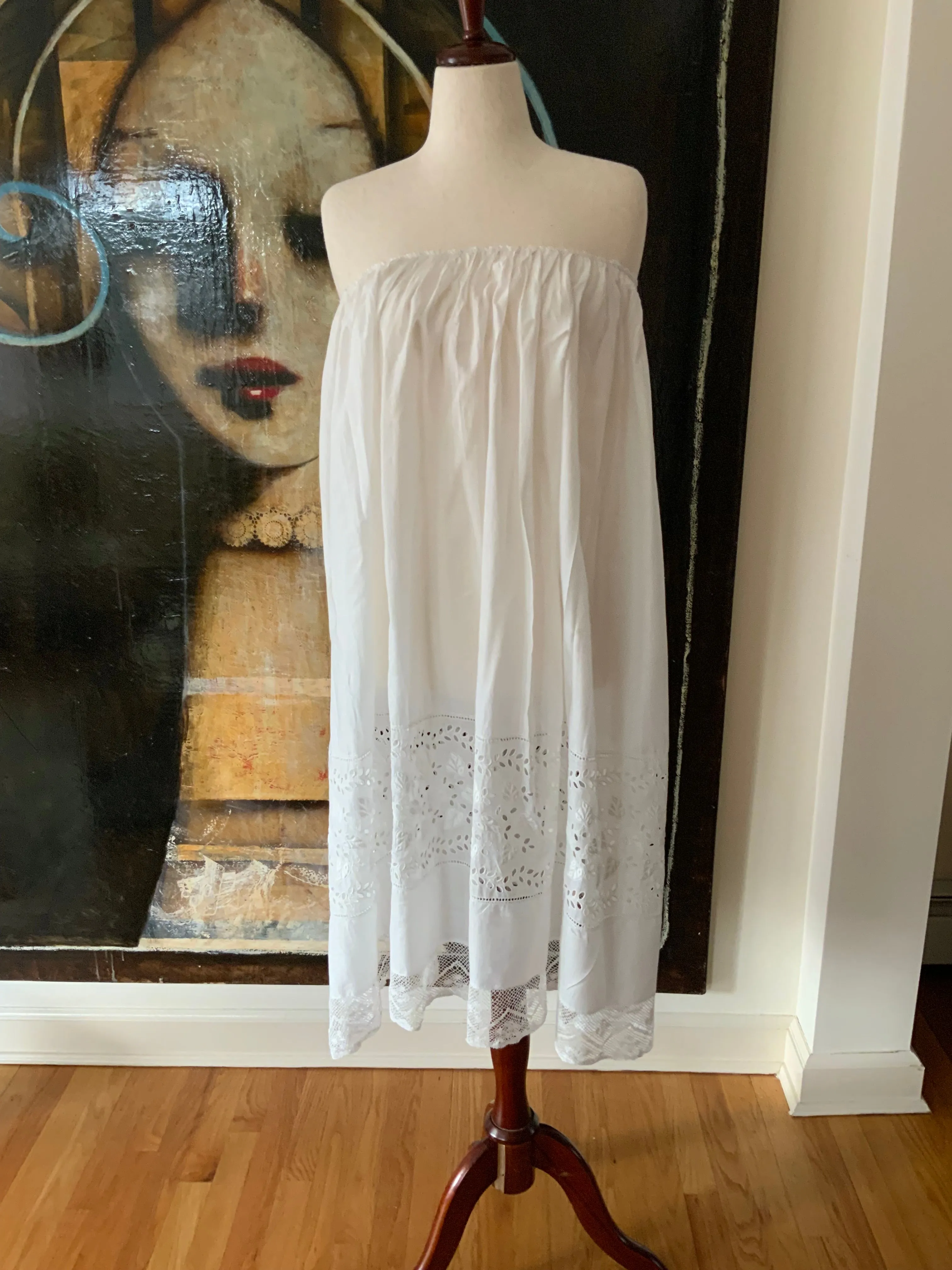 Antique Cotton Petticoat - 1900s - ED13