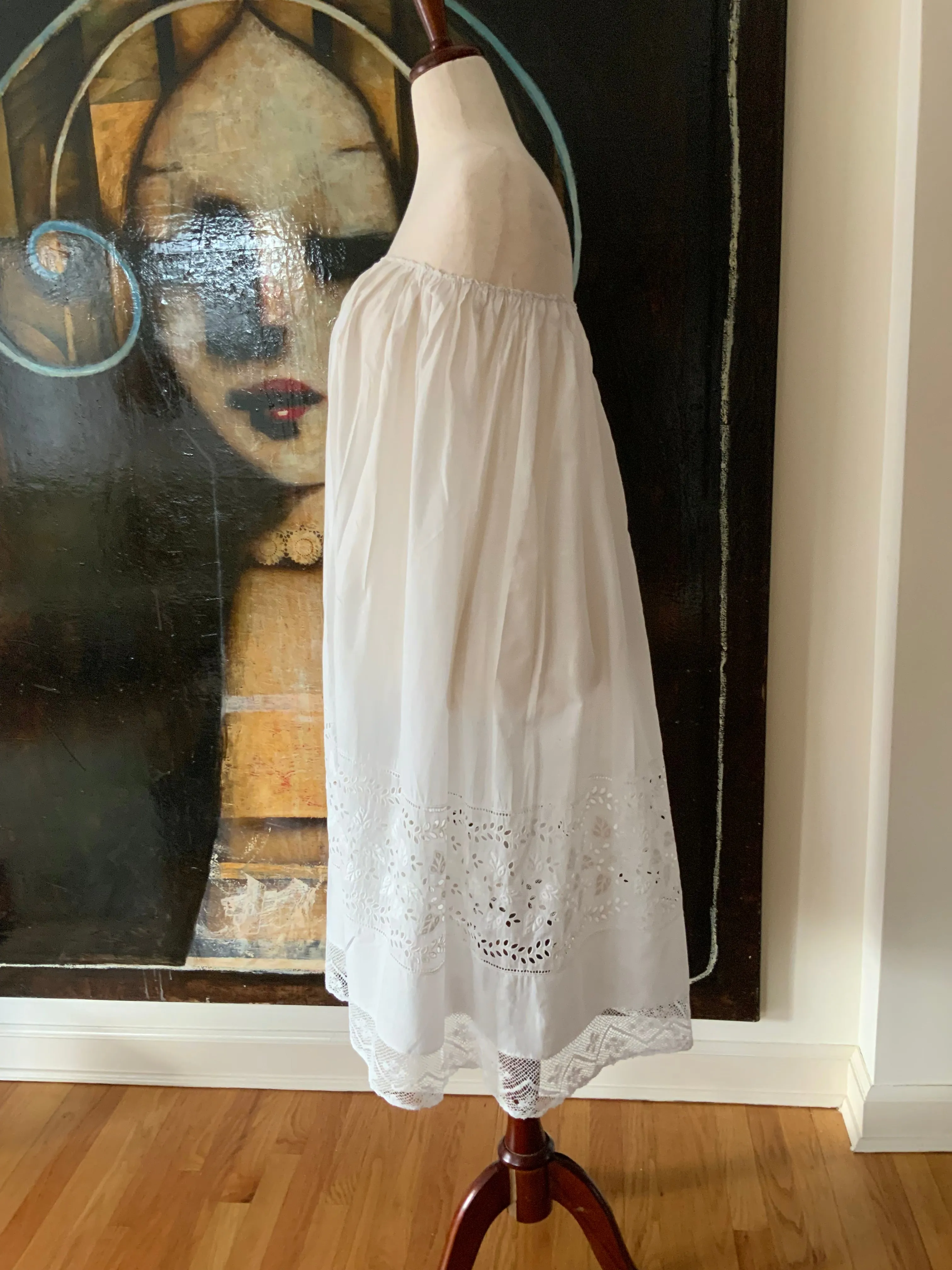 Antique Cotton Petticoat - 1900s - ED13
