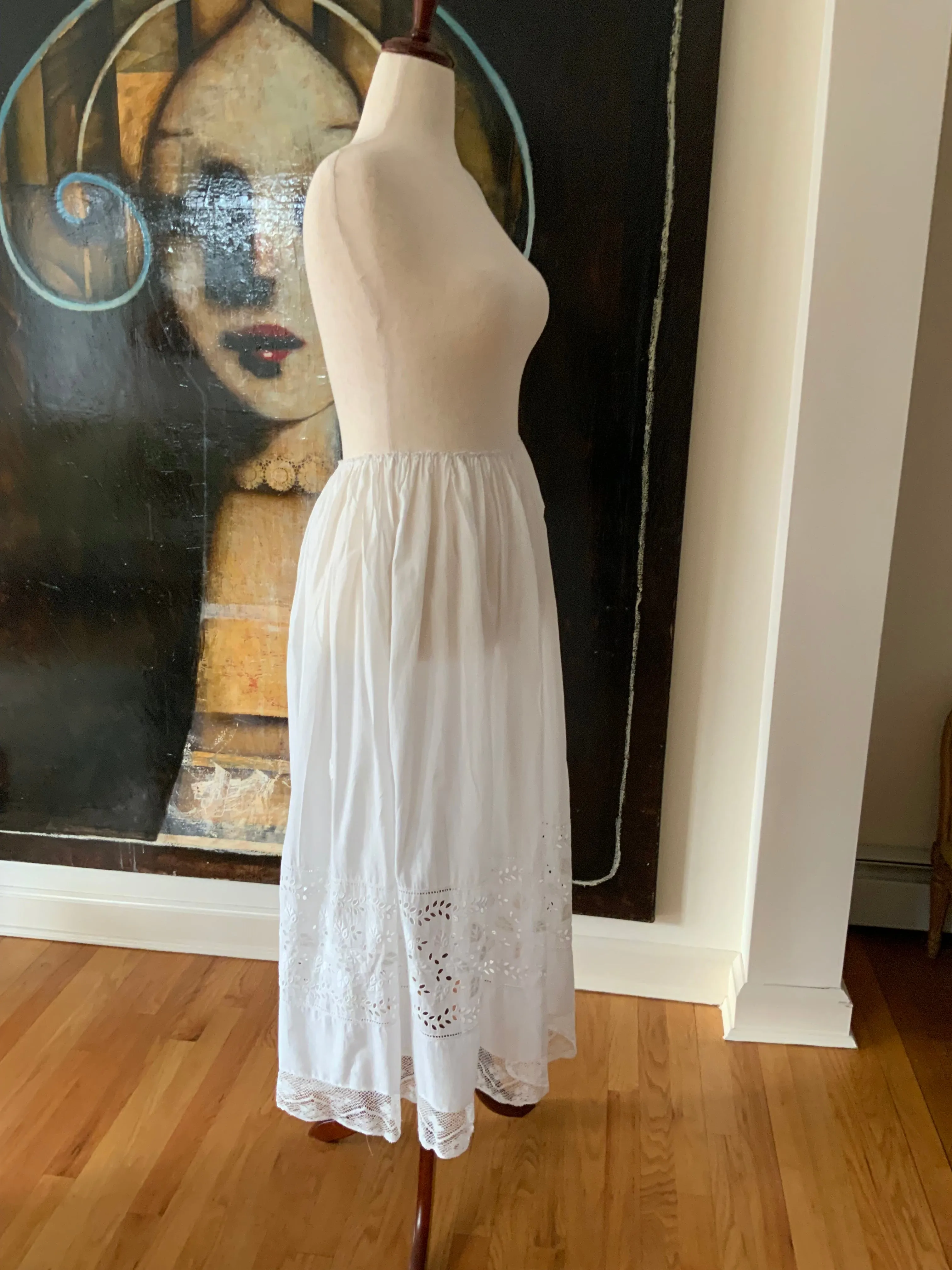 Antique Cotton Petticoat - 1900s - ED13