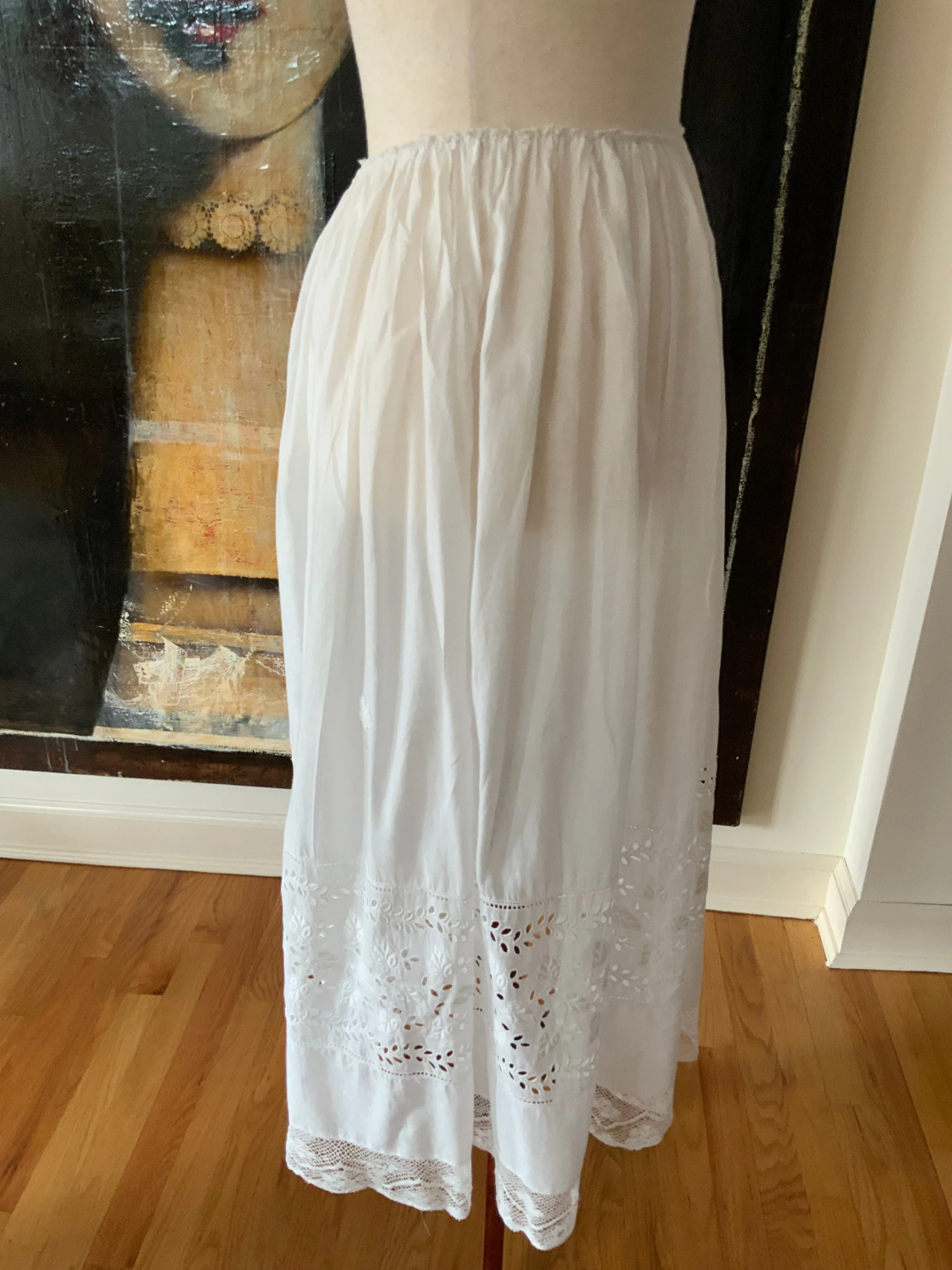 Antique Cotton Petticoat - 1900s - ED13