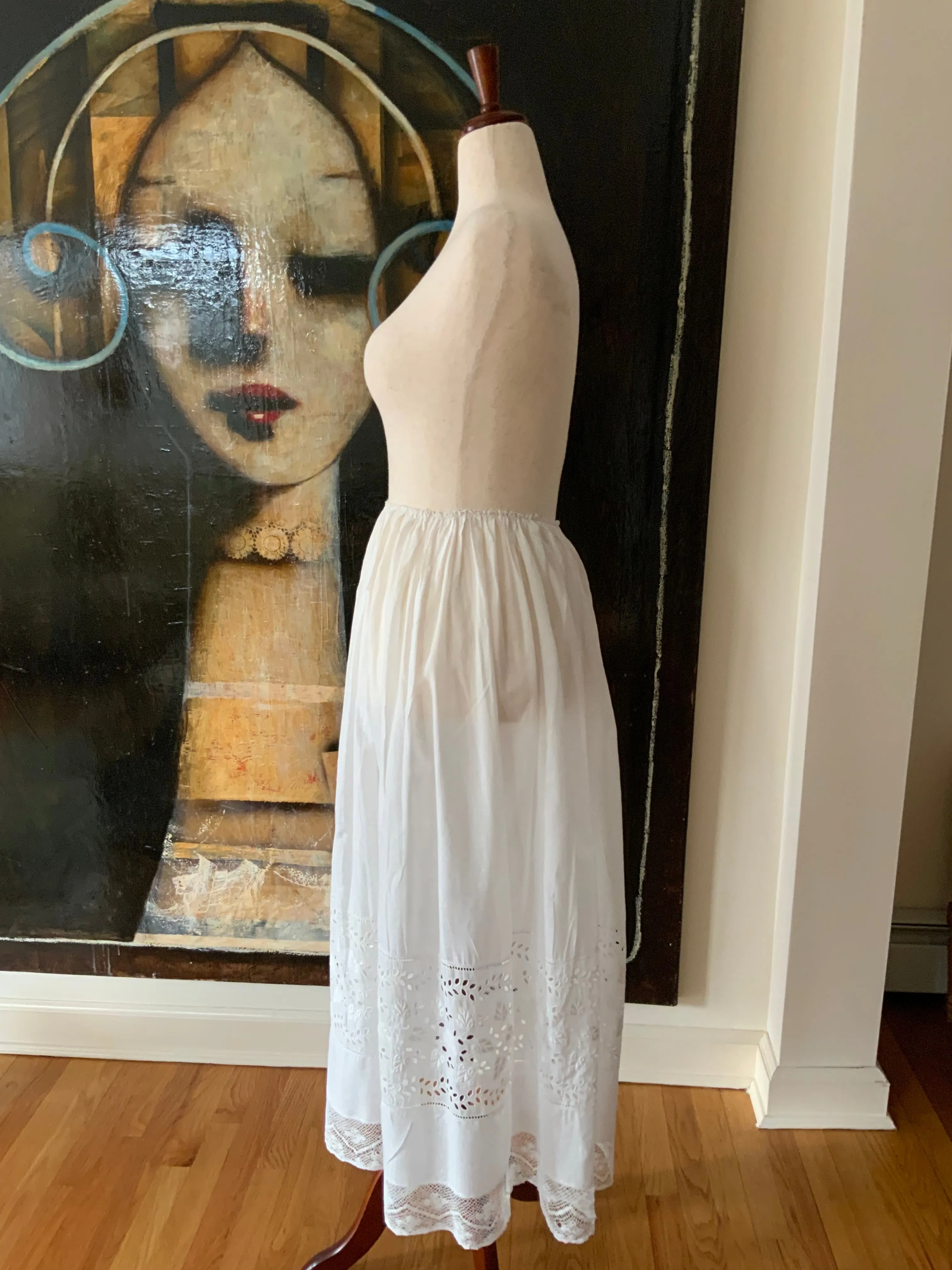Antique Cotton Petticoat - 1900s - ED13
