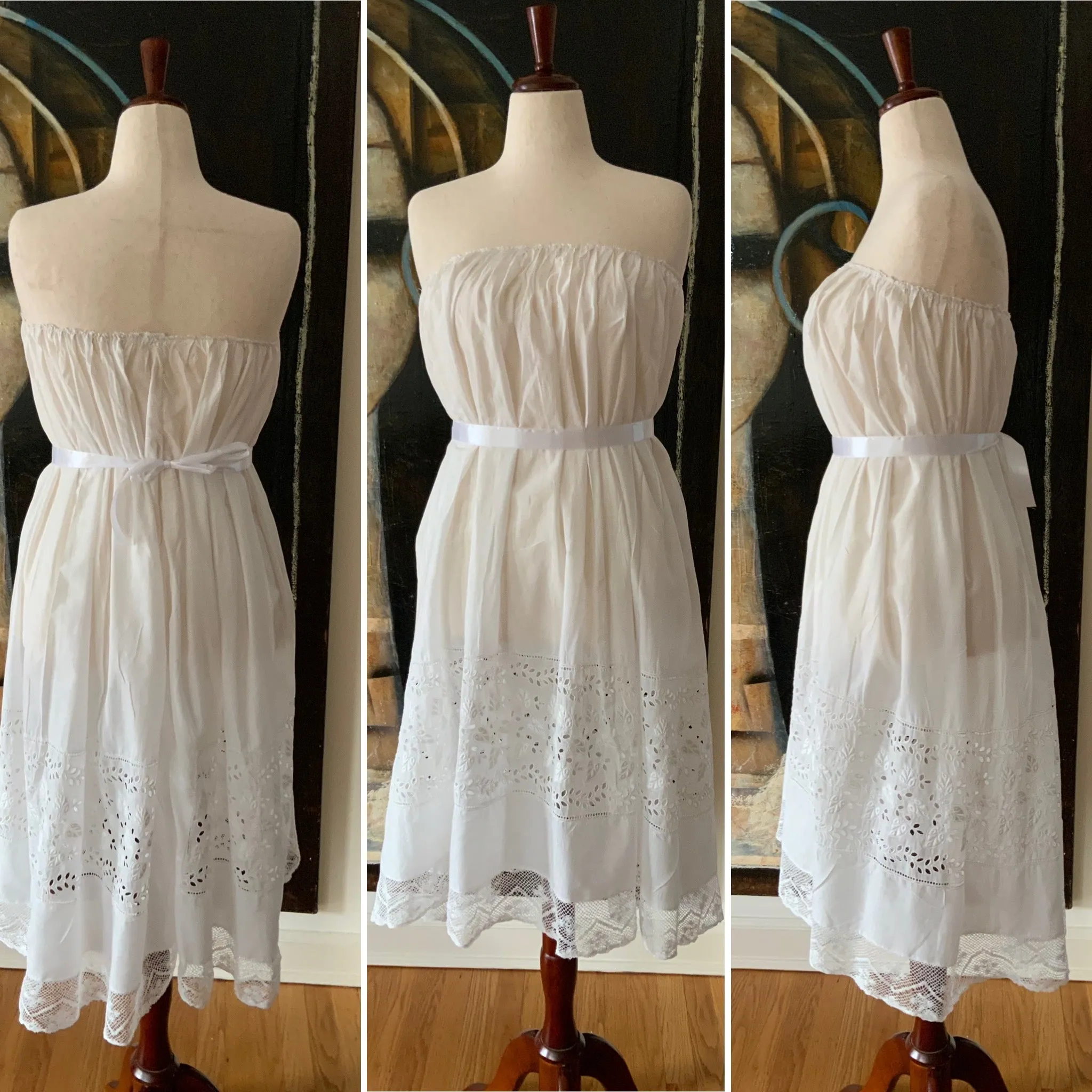 Antique Cotton Petticoat - 1900s - ED13