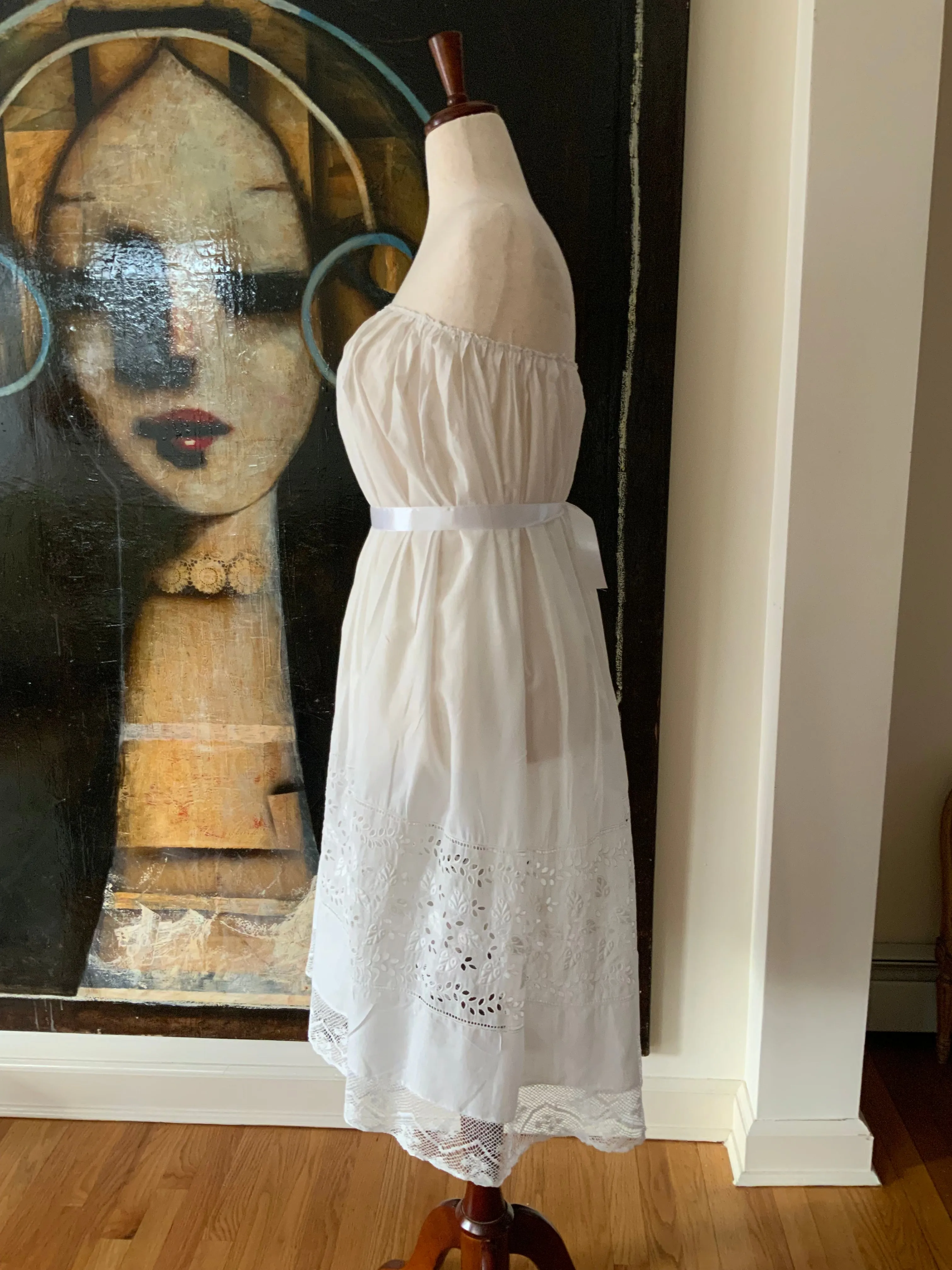 Antique Cotton Petticoat - 1900s - ED13