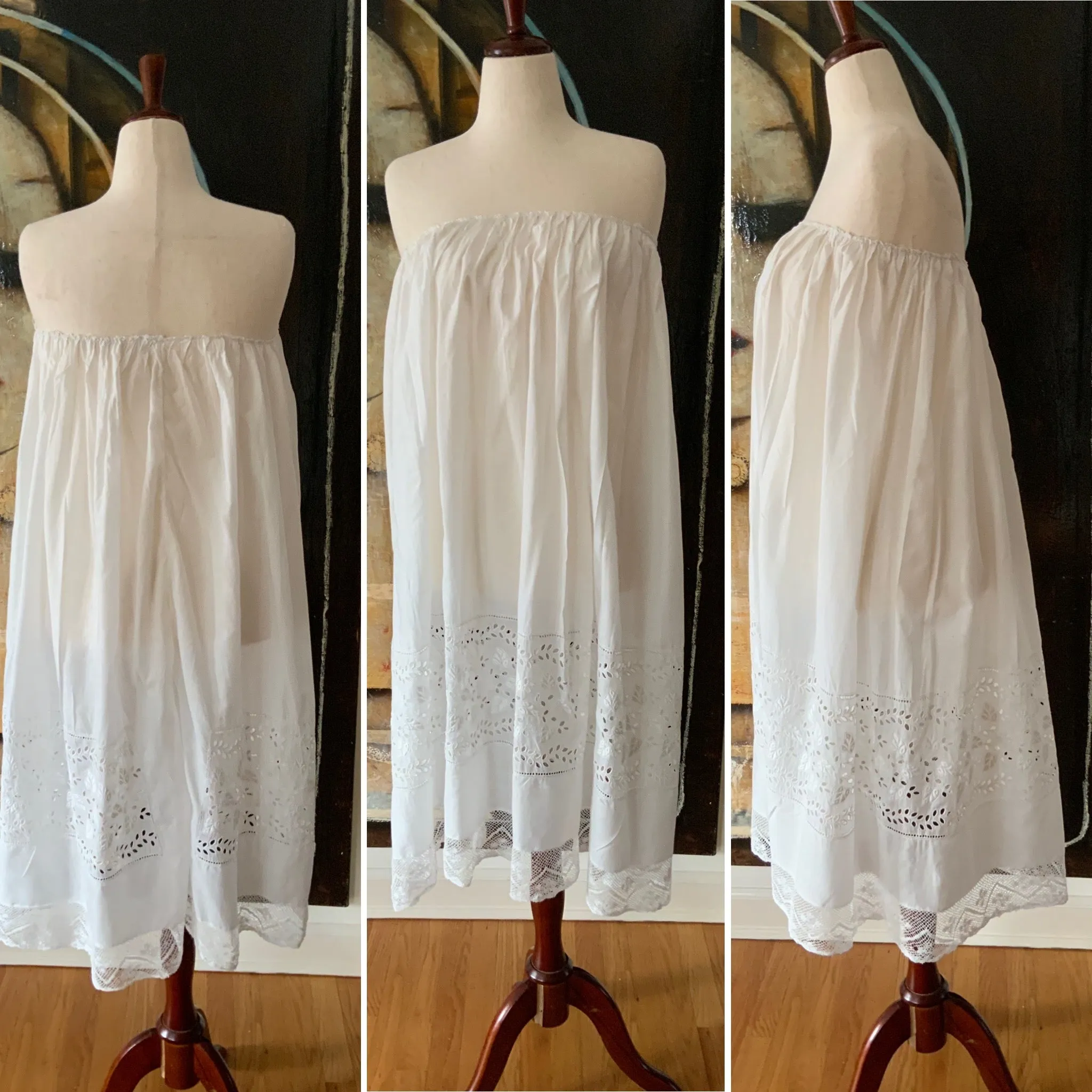 Antique Cotton Petticoat - 1900s - ED13