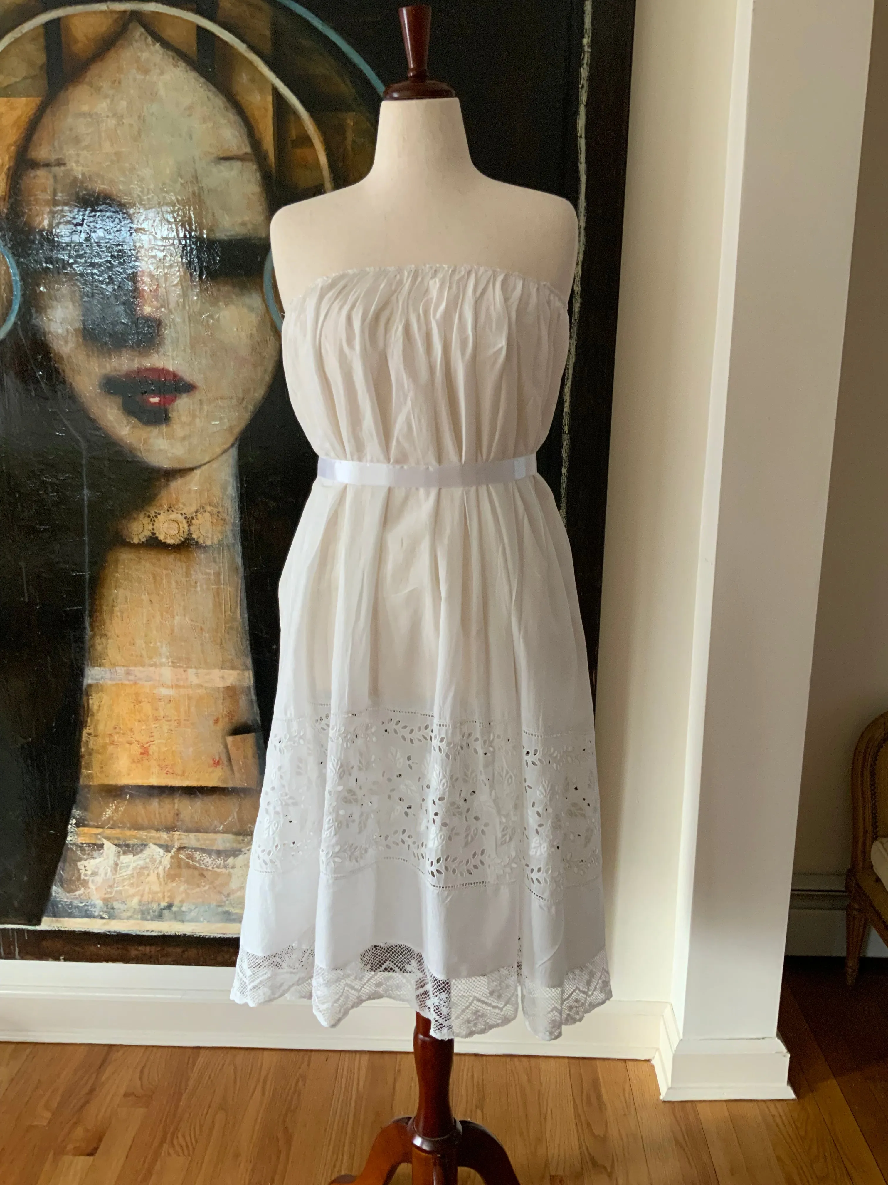 Antique Cotton Petticoat - 1900s - ED13