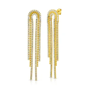 ARCH CASCADE EARRINGS, GOLD
