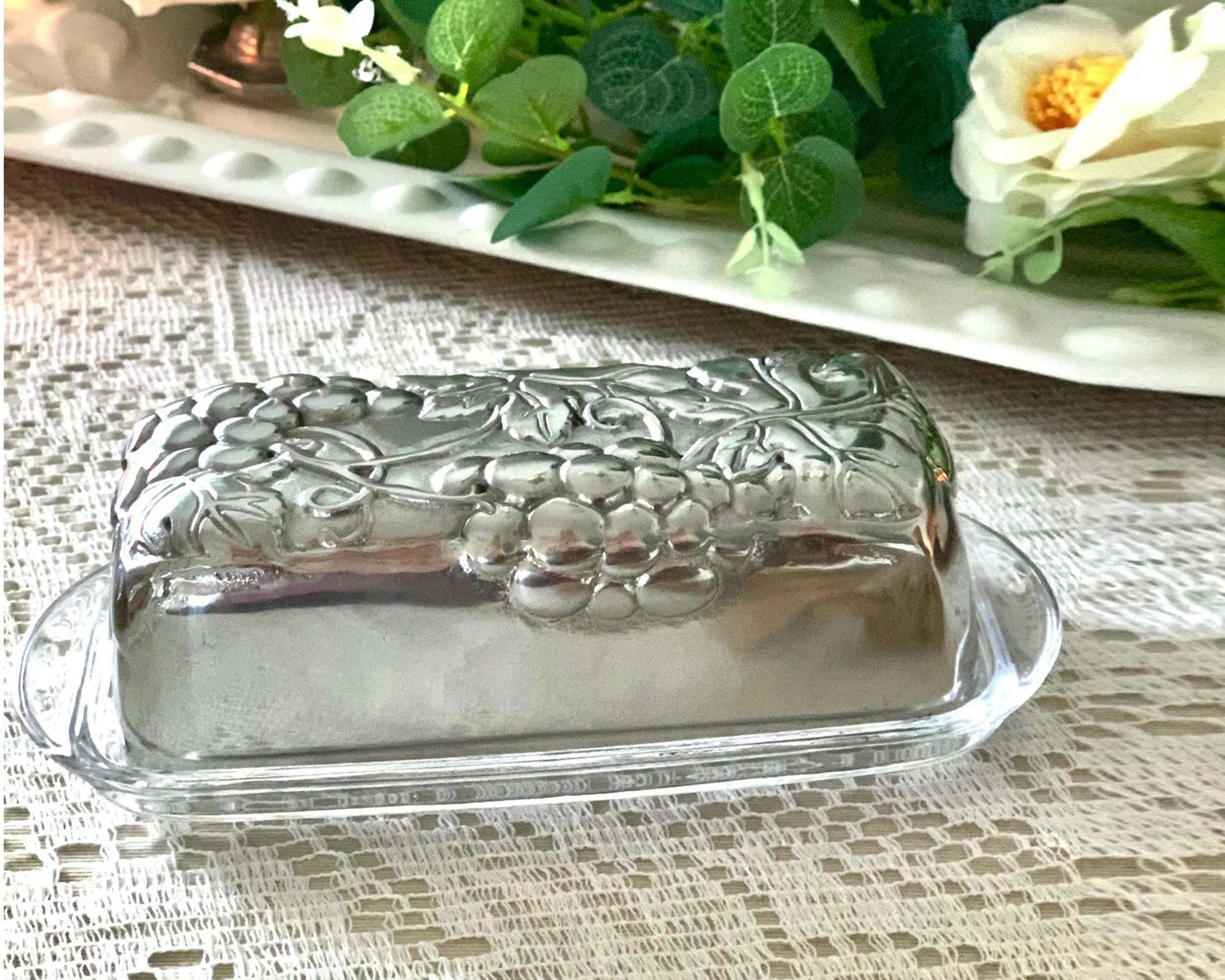 Arthur Court Grape Butter Dish