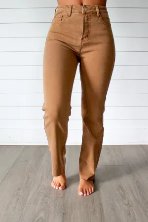 Austin High Rise Straight • Camel - FINAL SALE