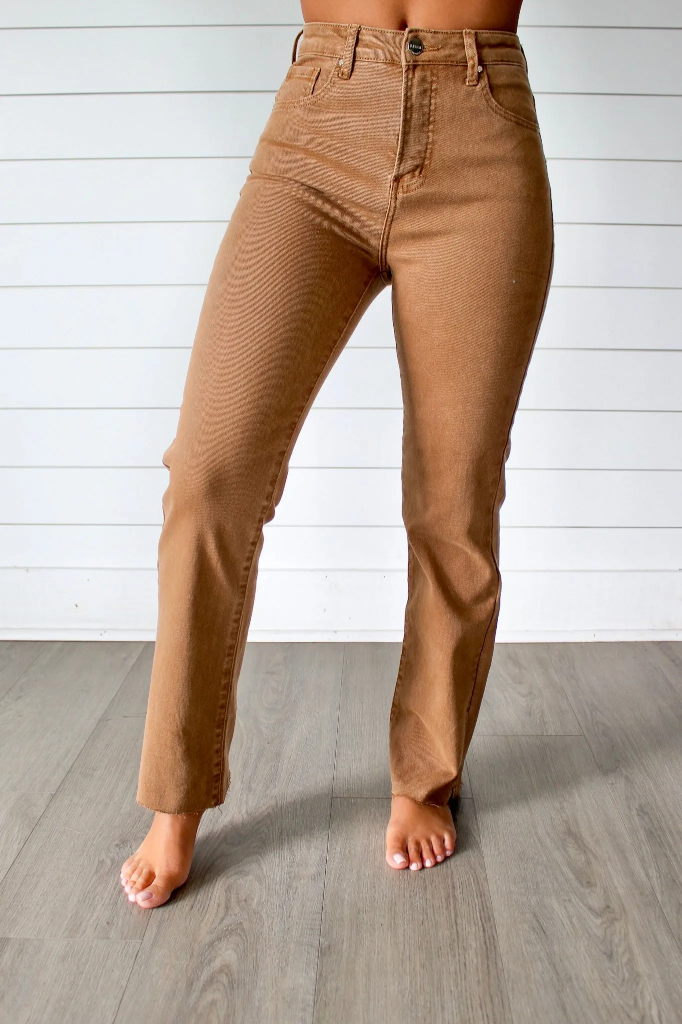 Austin High Rise Straight • Camel - FINAL SALE