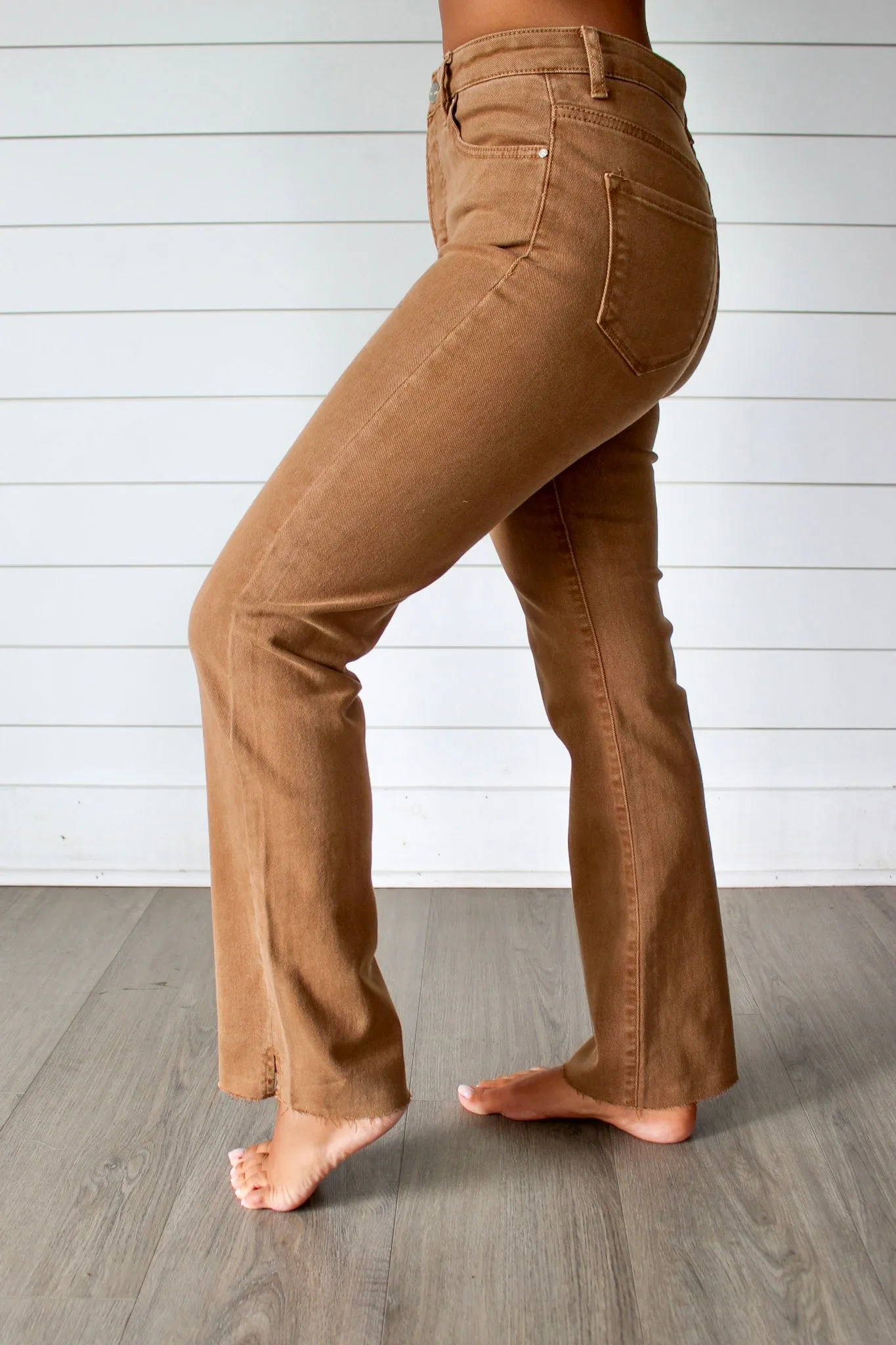 Austin High Rise Straight • Camel - FINAL SALE