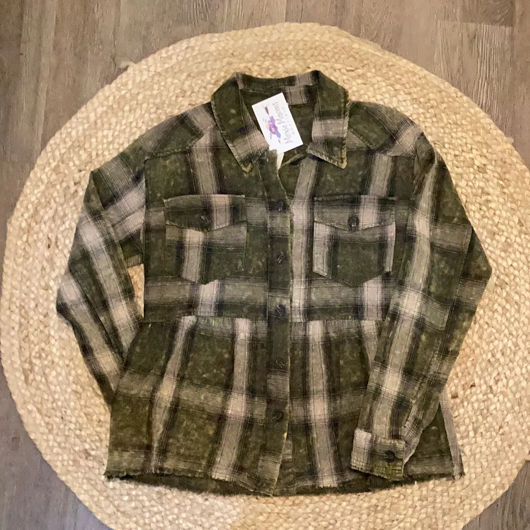 Autumn Babydoll Top in Olive