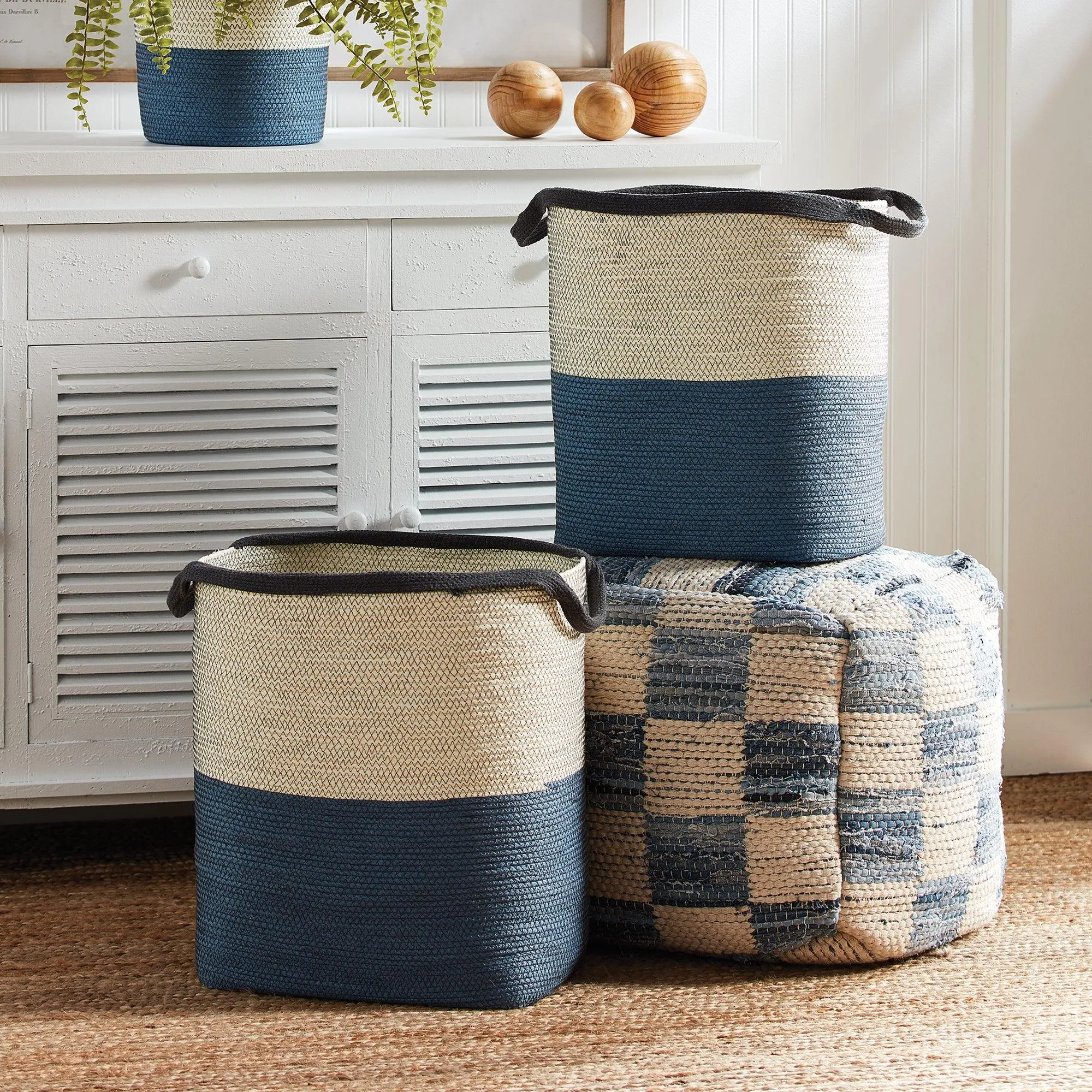 Ayden Baskets With Handles, Set Of 2