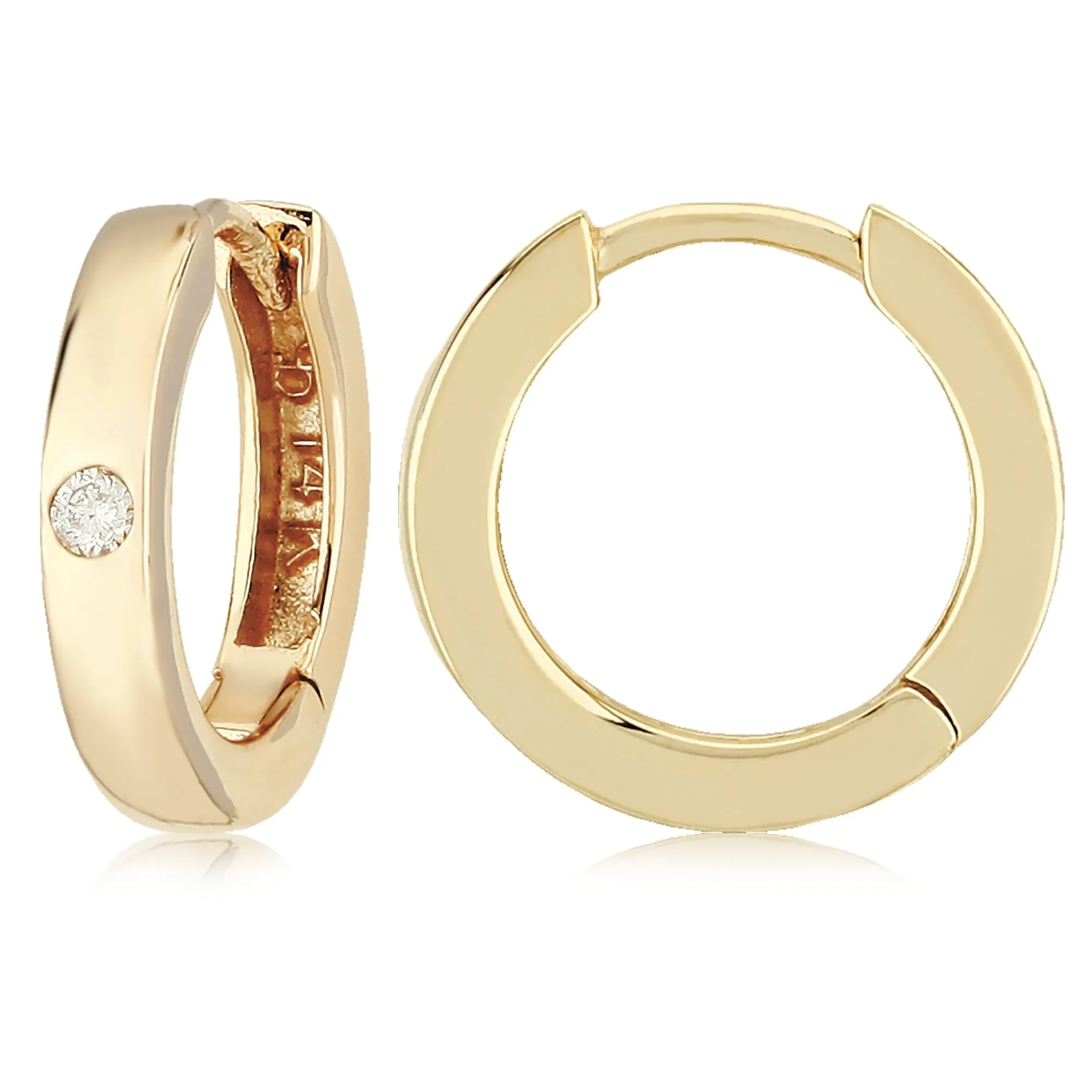 Ben Garelick Classic High Polish Huggie Hoops