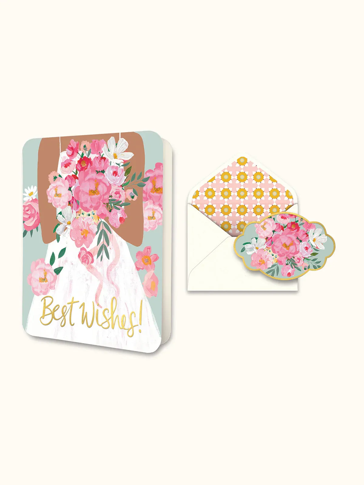 Best Wishes Bride Deluxe Greeting Card