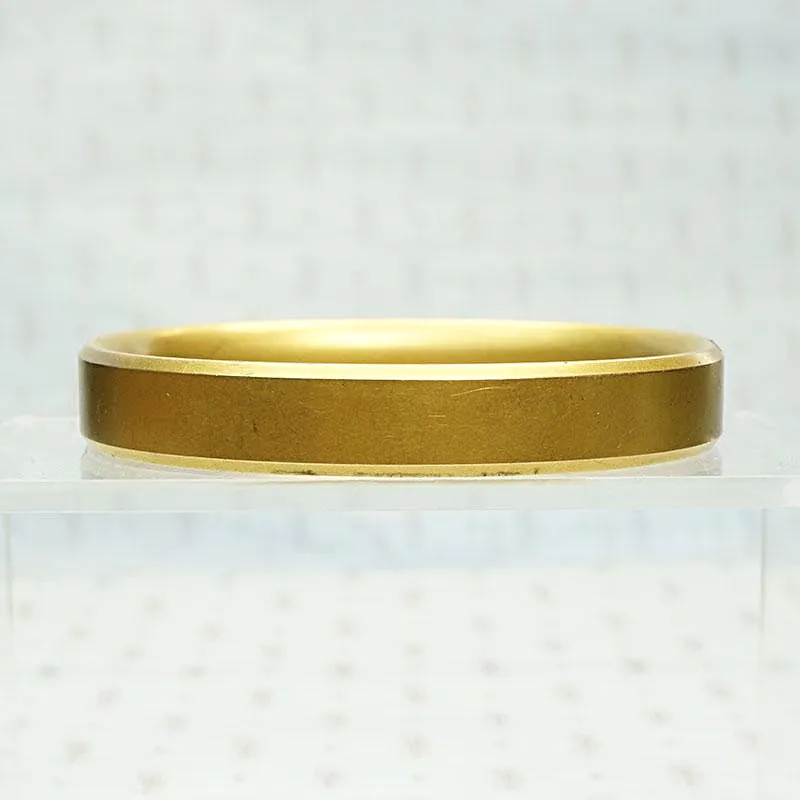 Beveled Edge Edwardian Bangle with Matte Finish
