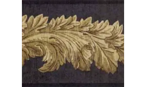 Black Leaf Molding 41706280 Wallpaper Border
