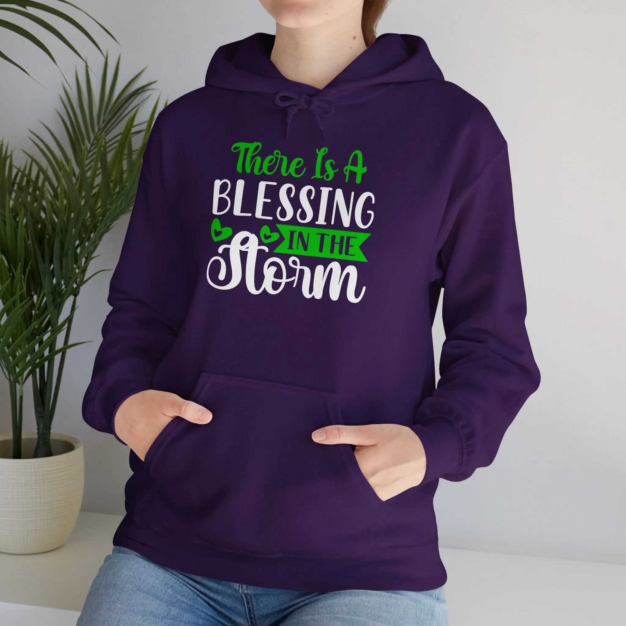 Blessing in the Storm Hoodie | Unisex Heavy Blend Sweatshirt for Comfort and Style
