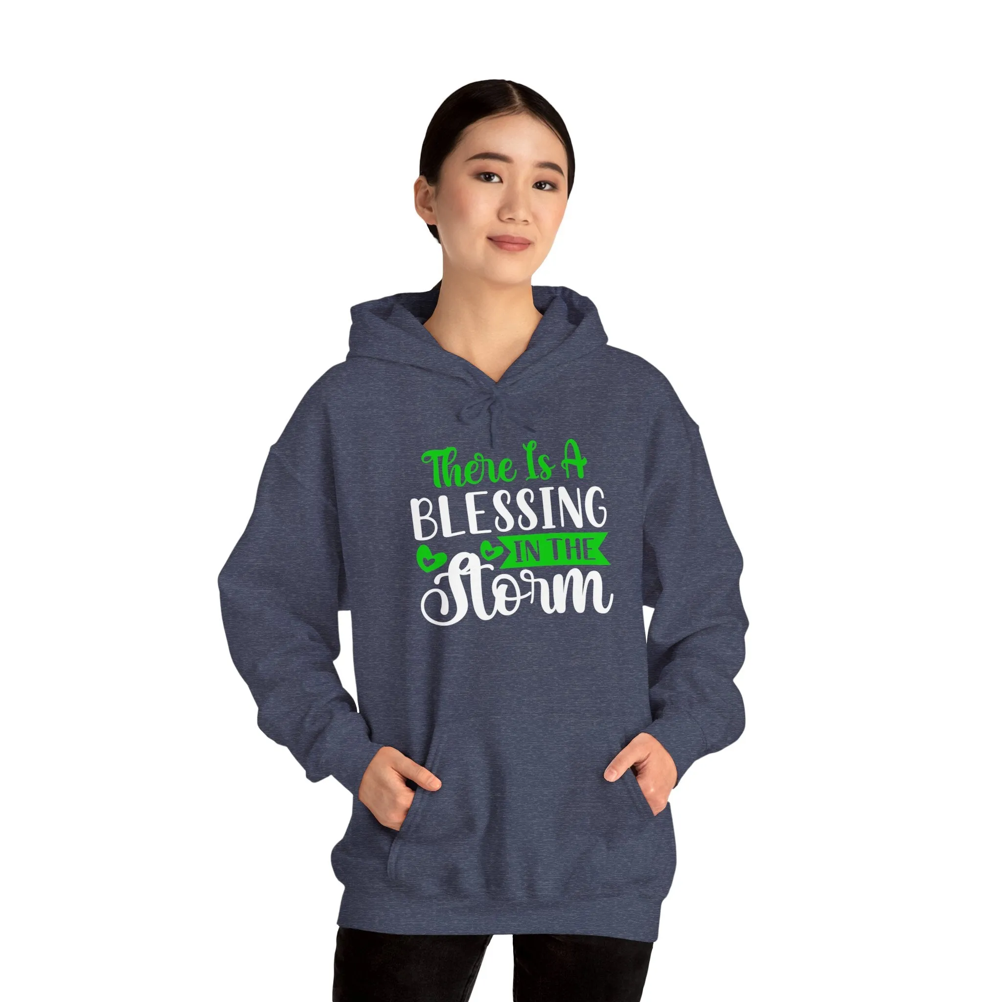 Blessing in the Storm Hoodie | Unisex Heavy Blend Sweatshirt for Comfort and Style