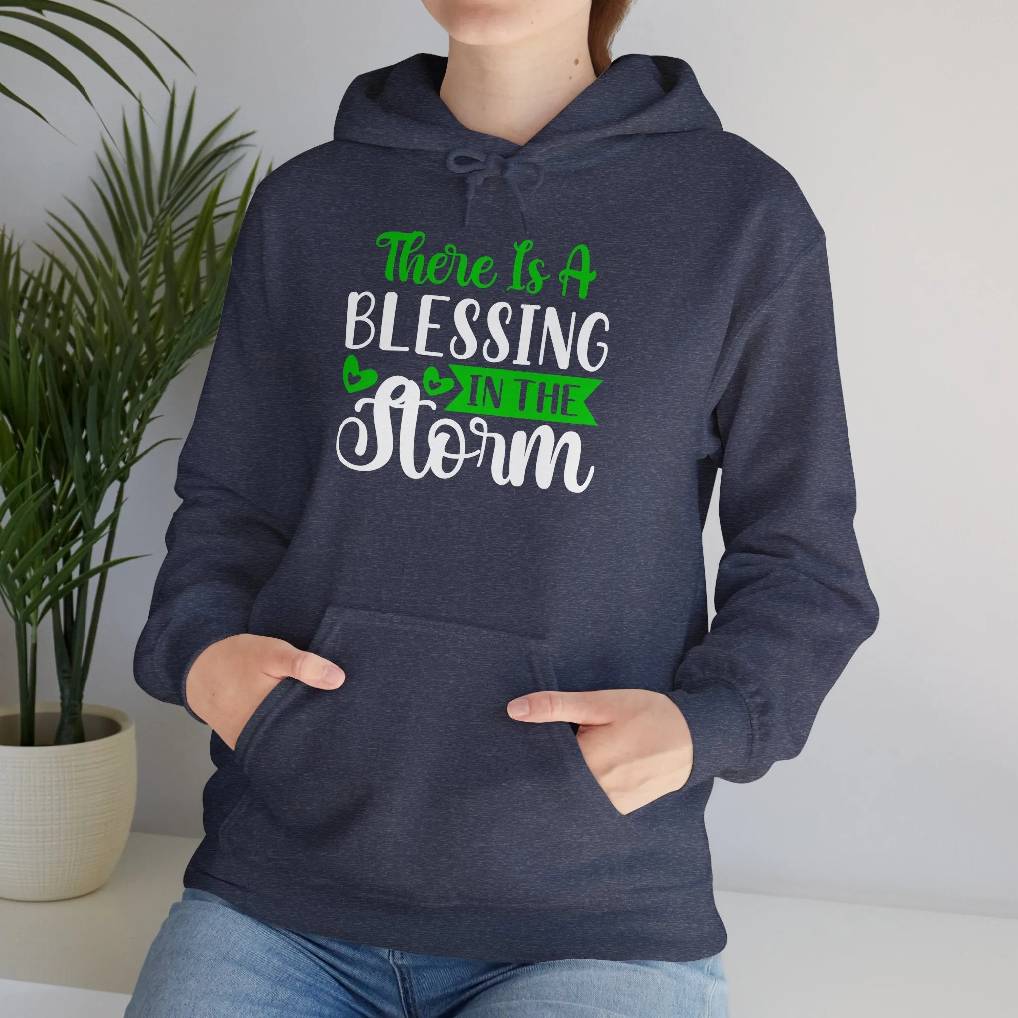 Blessing in the Storm Hoodie | Unisex Heavy Blend Sweatshirt for Comfort and Style