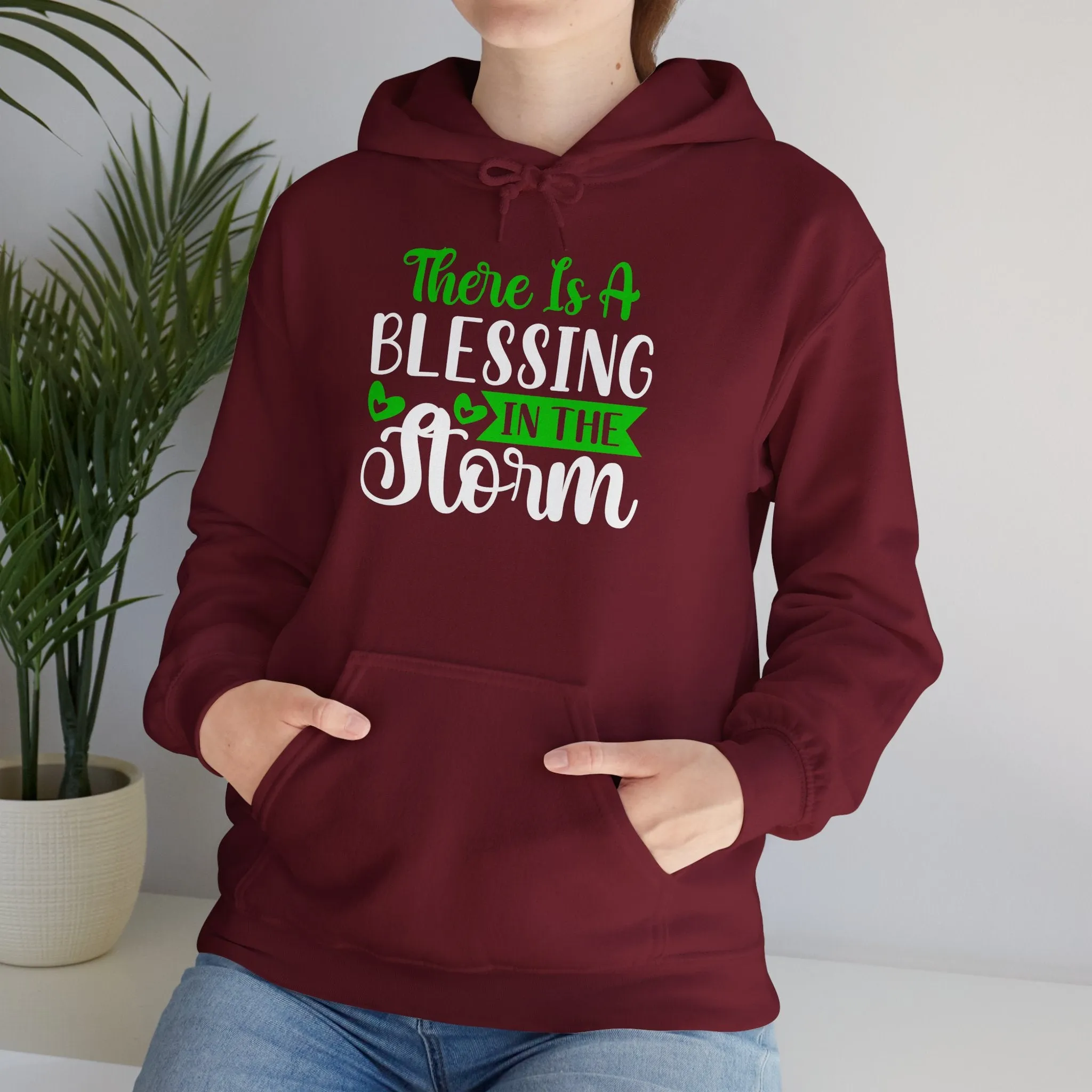 Blessing in the Storm Hoodie | Unisex Heavy Blend Sweatshirt for Comfort and Style