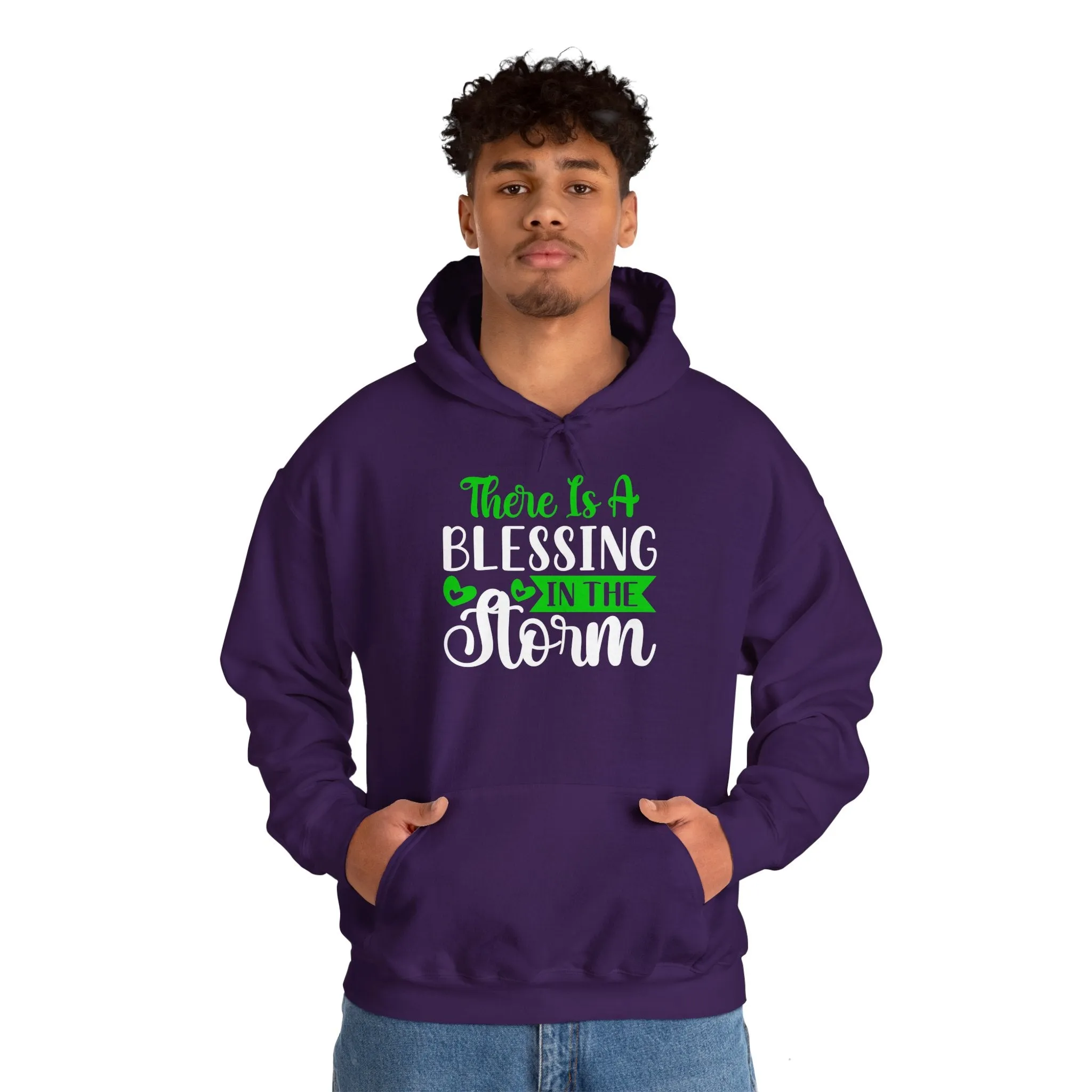 Blessing in the Storm Hoodie | Unisex Heavy Blend Sweatshirt for Comfort and Style