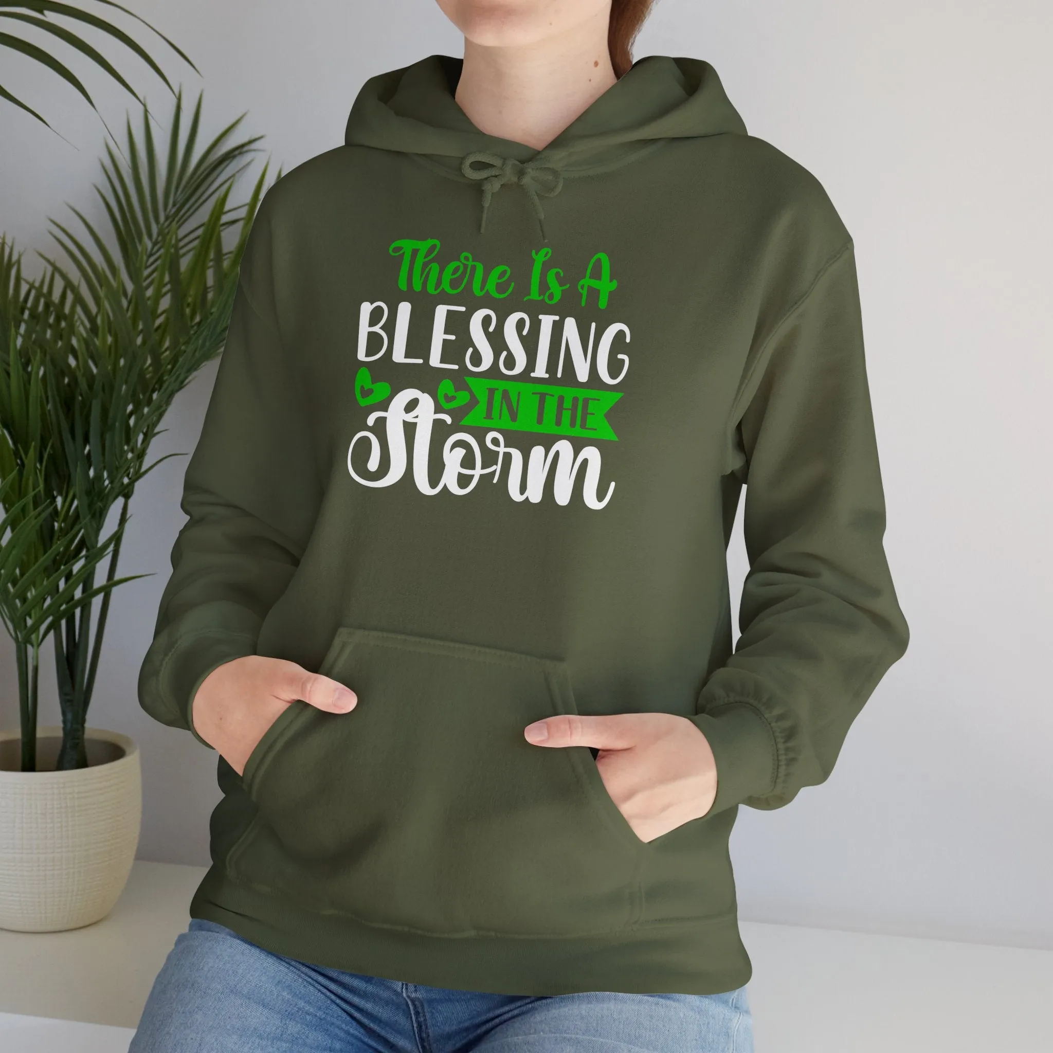 Blessing in the Storm Hoodie | Unisex Heavy Blend Sweatshirt for Comfort and Style