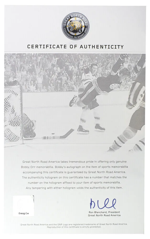 Bobby Orr Signed Framed Boston Bruins 16x20 Flying Goal Hockey Photo GNR